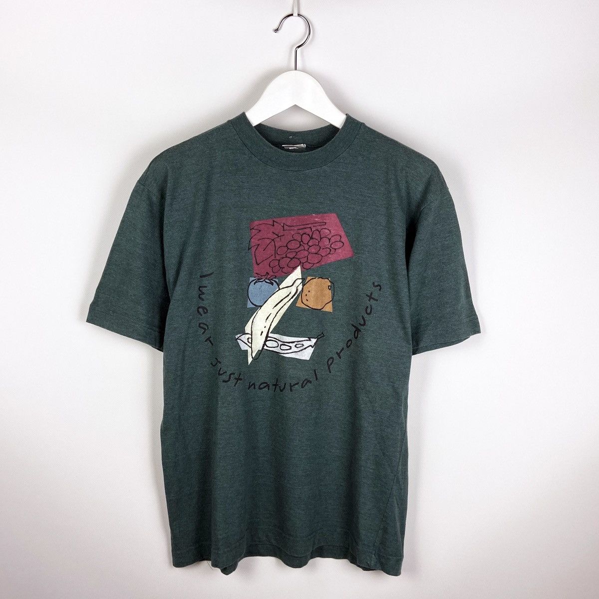 Vintage Vintage rare 90’s Benetton Oversize Eco Natural product tee Size US S / EU 44-46 / 1 - 1 Thumbnail