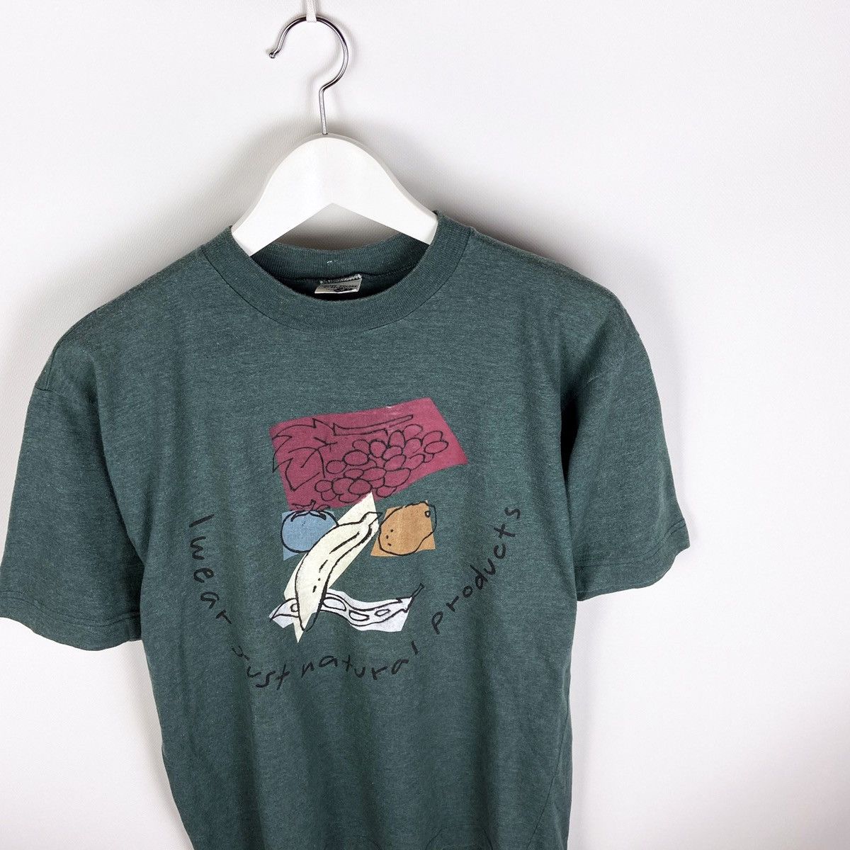 Vintage Vintage rare 90’s Benetton Oversize Eco Natural product tee Size US S / EU 44-46 / 1 - 2 Thumbnail