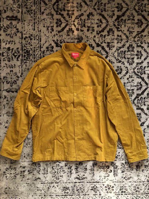 Supreme Supreme FW19 Corduroy Shirt Gold | Grailed