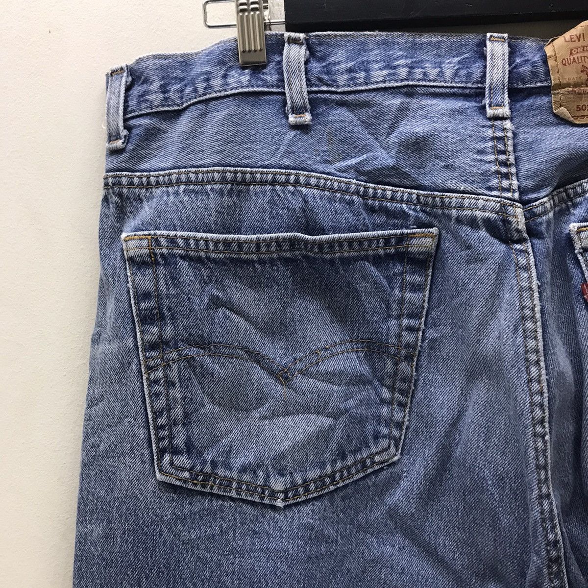 Levi's Vintage 80s Levis 501xx Lightwash Jeans Nice Faded 40x42 Size US 40 / EU 56 - 12 Thumbnail
