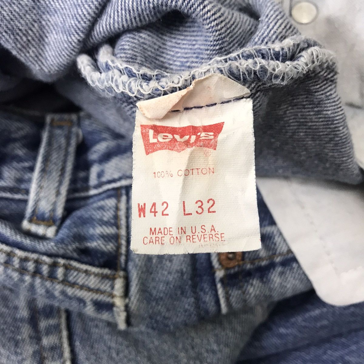 Levi's Vintage 80s Levis 501xx Lightwash Jeans Nice Faded 40x42 Size US 40 / EU 56 - 21 Thumbnail