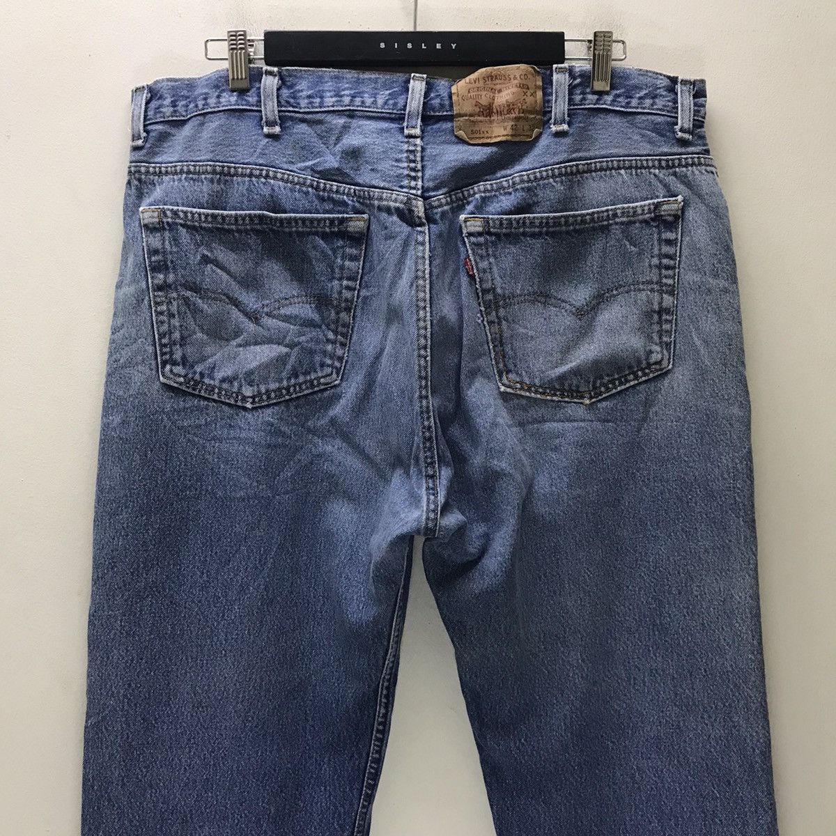Levi's Vintage 80s Levis 501xx Lightwash Jeans Nice Faded 40x42 Size US 40 / EU 56 - 11 Thumbnail