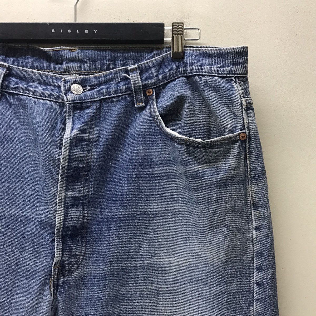 Levi's Vintage 80s Levis 501xx Lightwash Jeans Nice Faded 40x42 Size US 40 / EU 56 - 5 Thumbnail