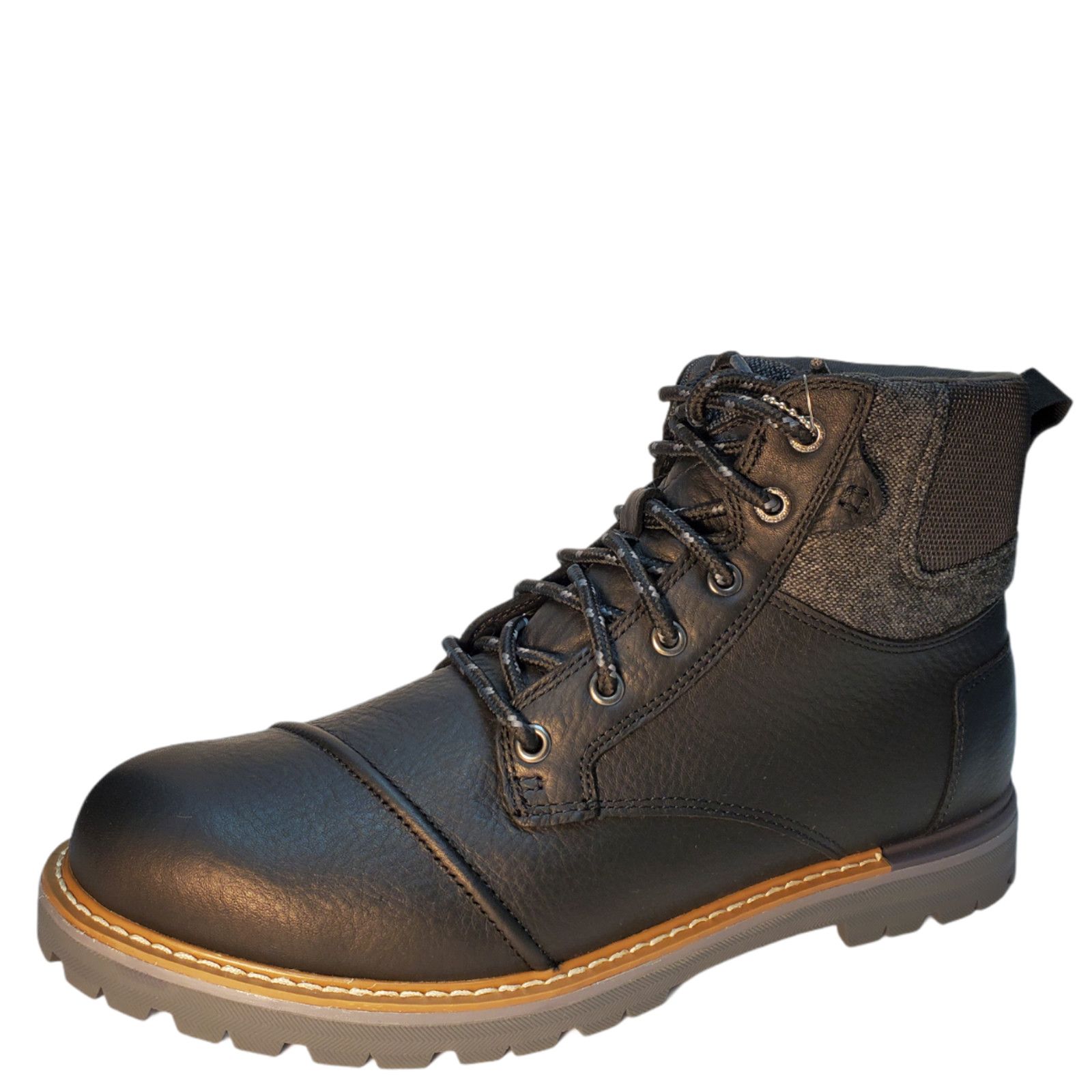 Toms Mens Ashland Waterproof Waxy Leather Rugged Boots