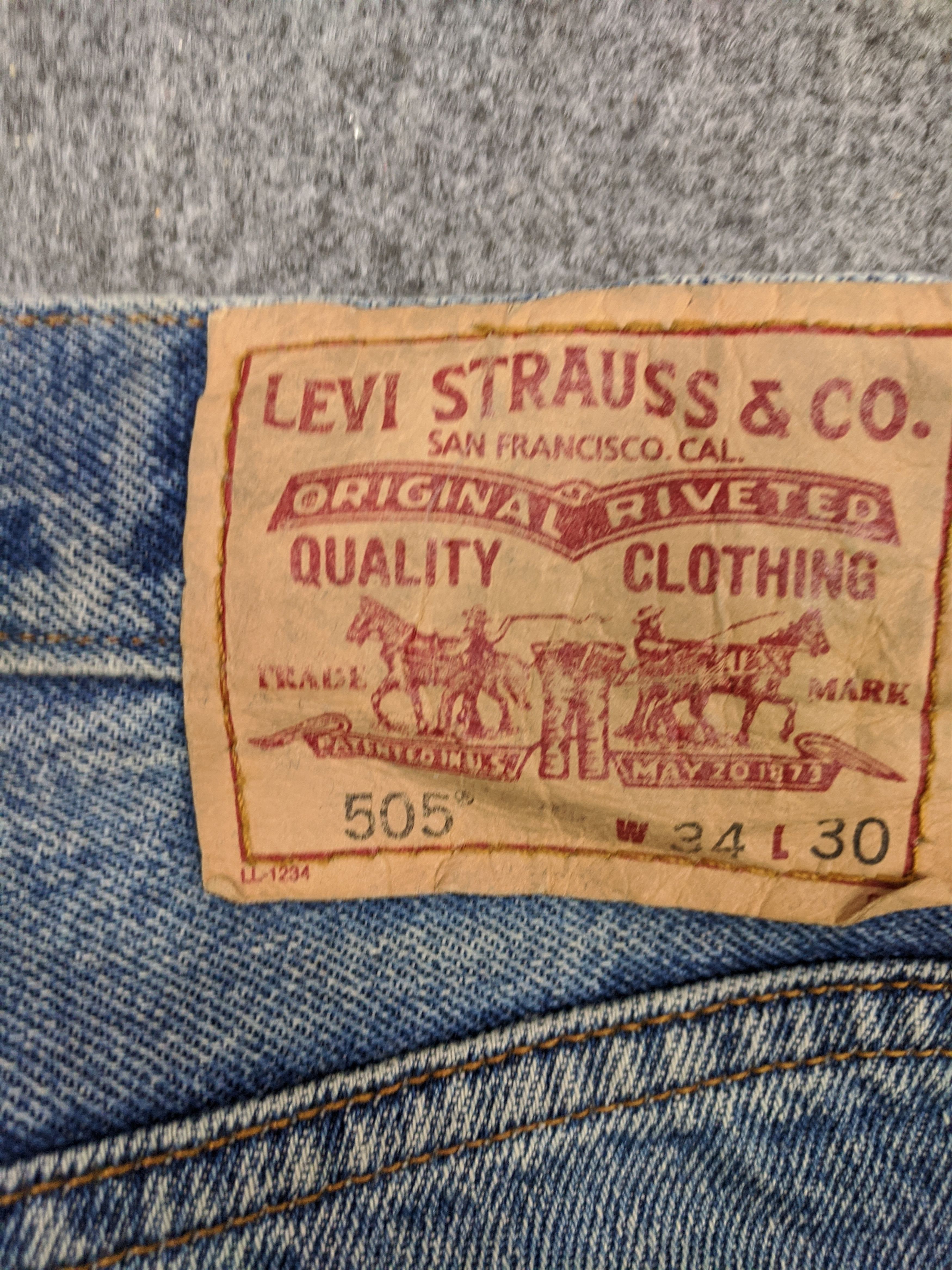 Levi's Vintage Levis 505 Jeans DP0608 Size US 35 - 5 Thumbnail