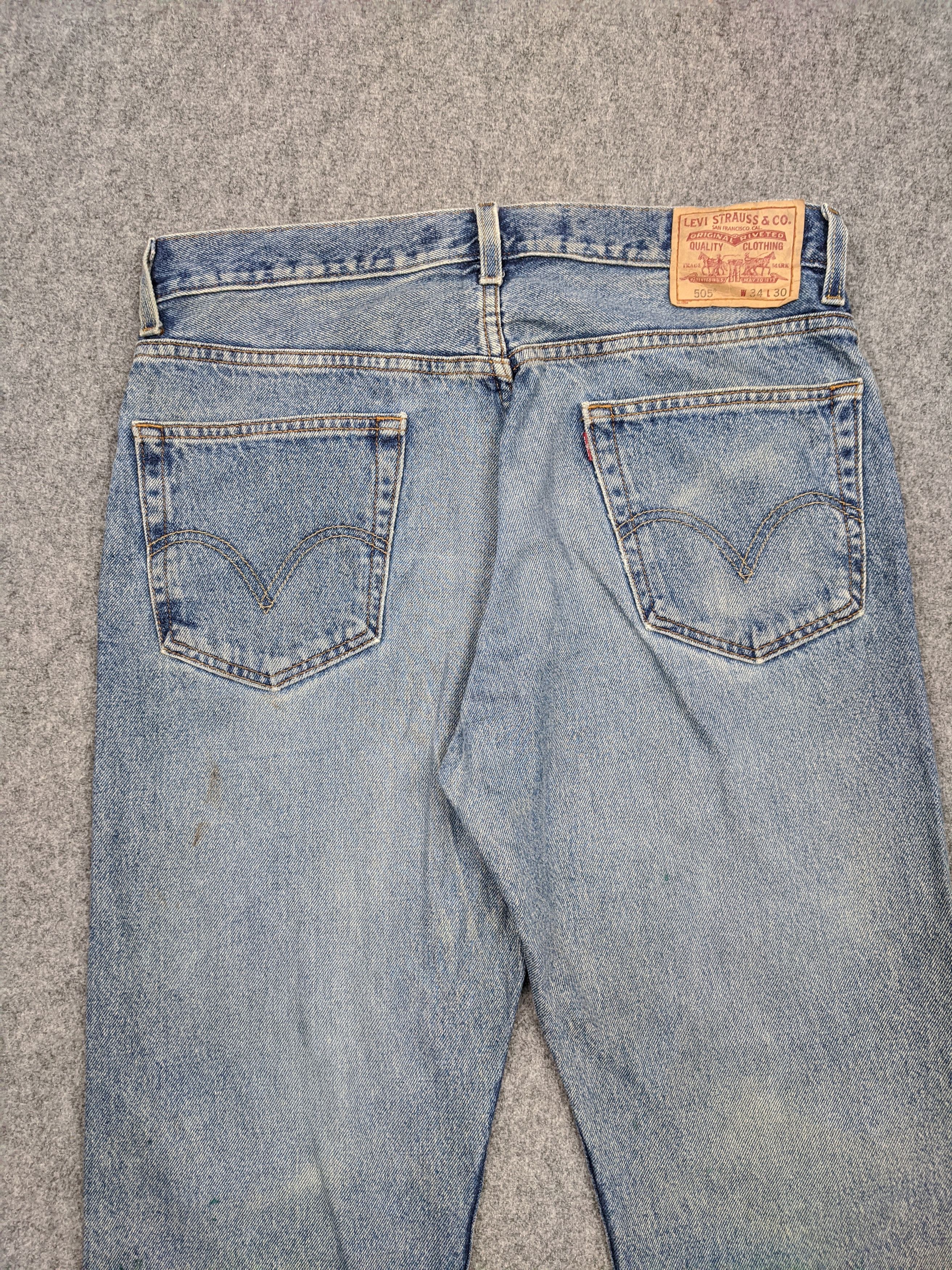 Levi's Vintage Levis 505 Jeans DP0608 Size US 35 - 4 Thumbnail