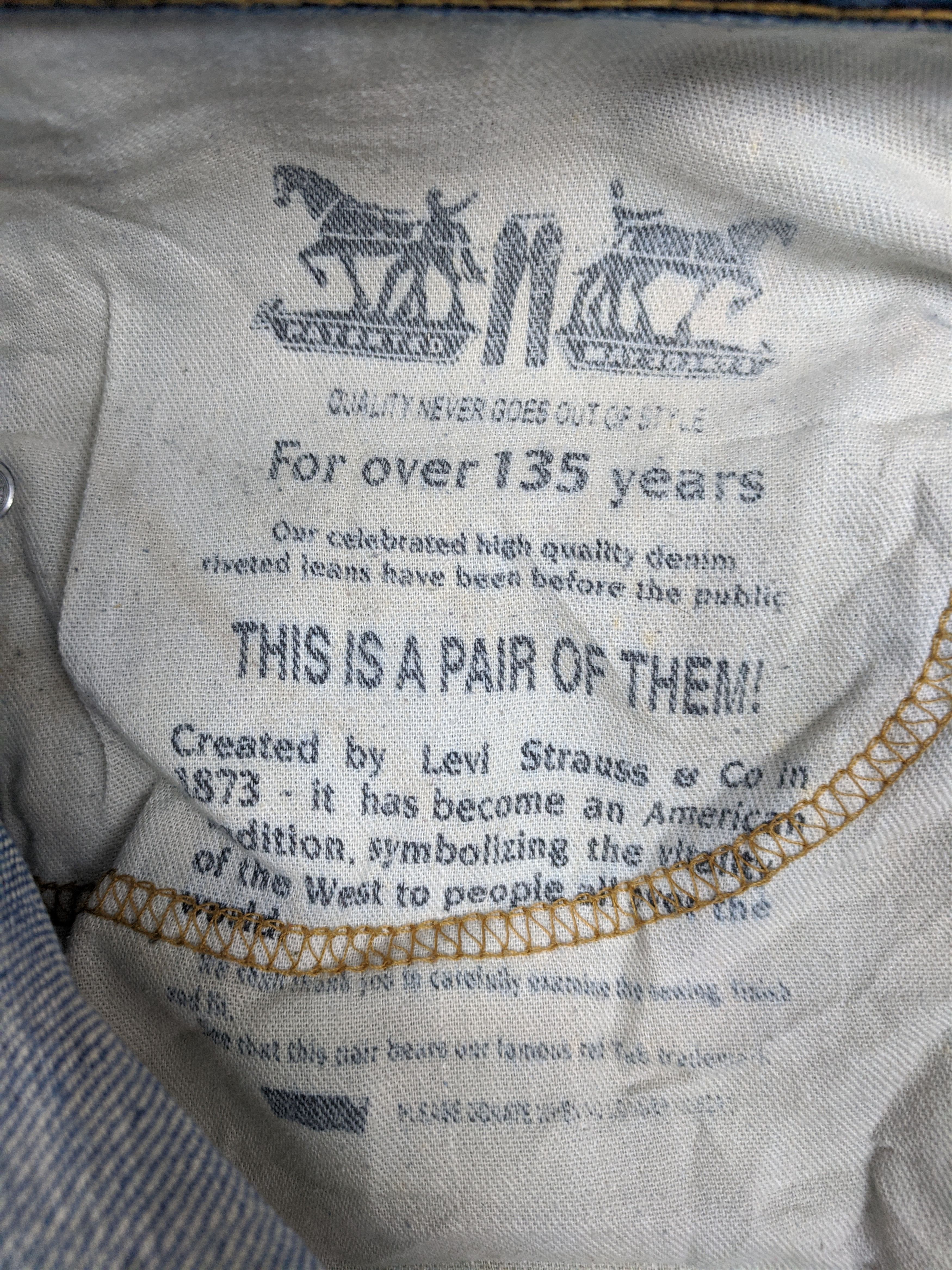 Levi's Vintage Levis 569 Jeans DP0612 Size US 39 - 14 Thumbnail