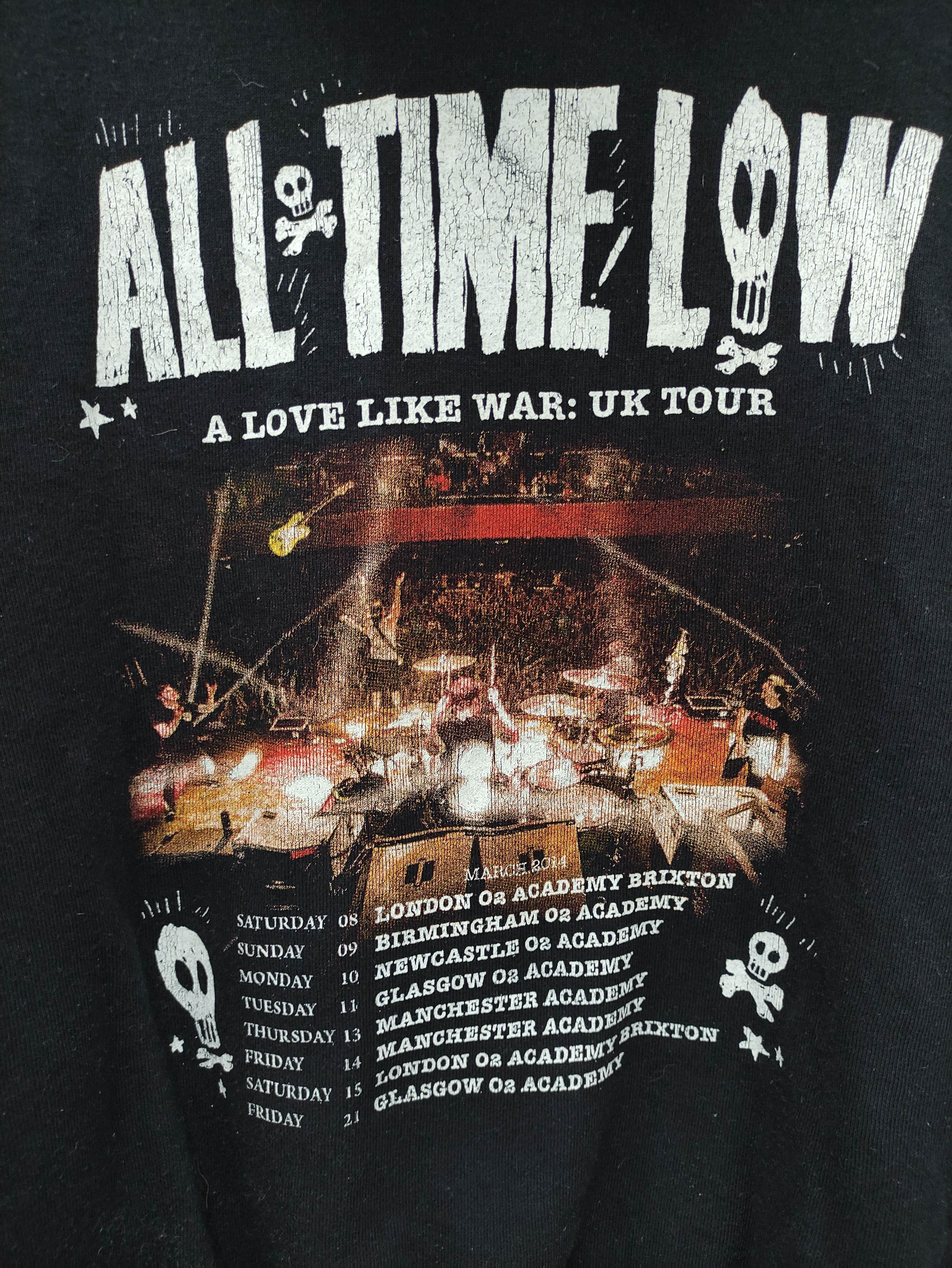 Band Tees ALL TIME LOW 'A LOVE LIKE WAR' UK TOUR HOODIE Size US M / EU 48-50 / 2 - 6 Thumbnail
