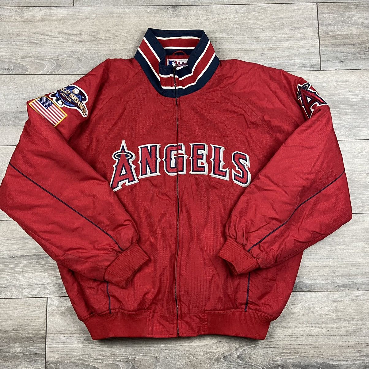 2002 ANAHEIM ANGELS MAJESTIC JACKET Y