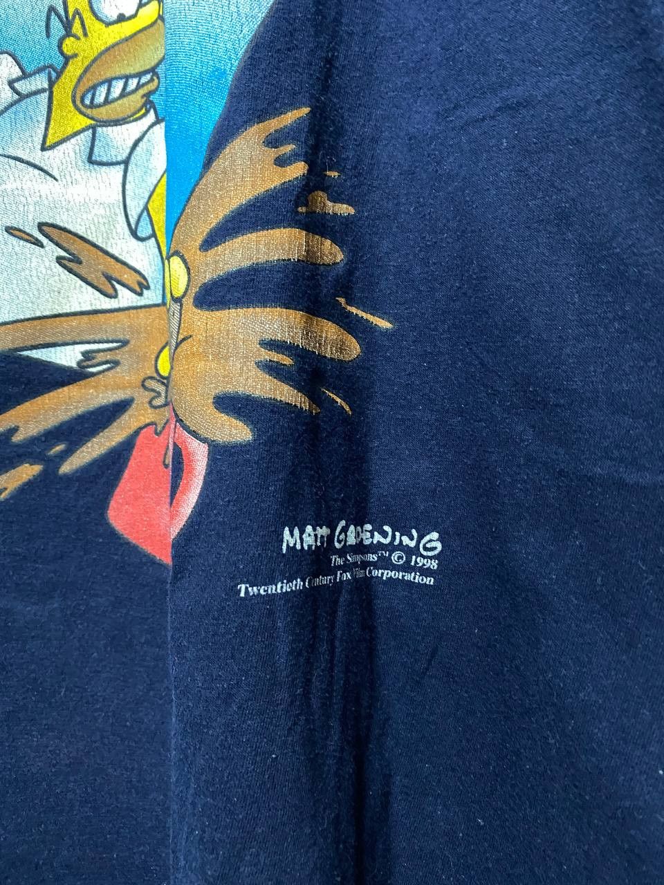 Cartoon Network The Simpsons 1998 Vintage Rare tee Size US L / EU 52-54 / 3 - 4 Thumbnail