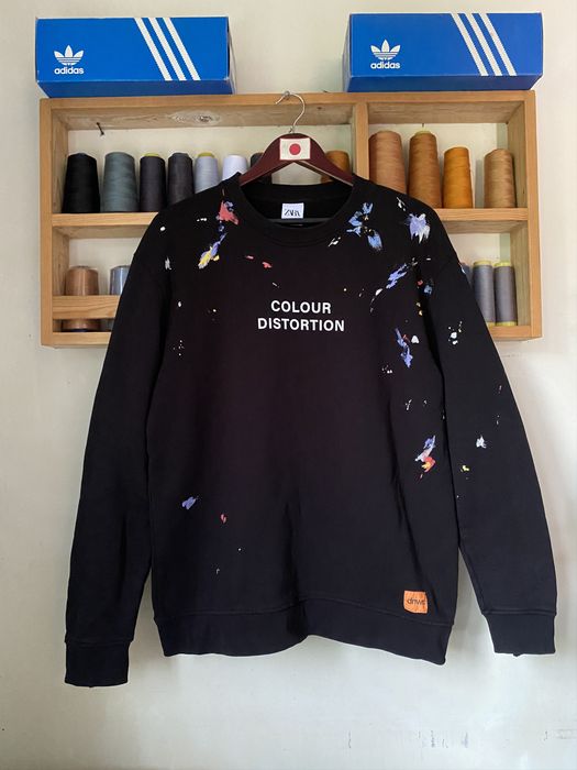 Color distortion sweatshirt new arrivals