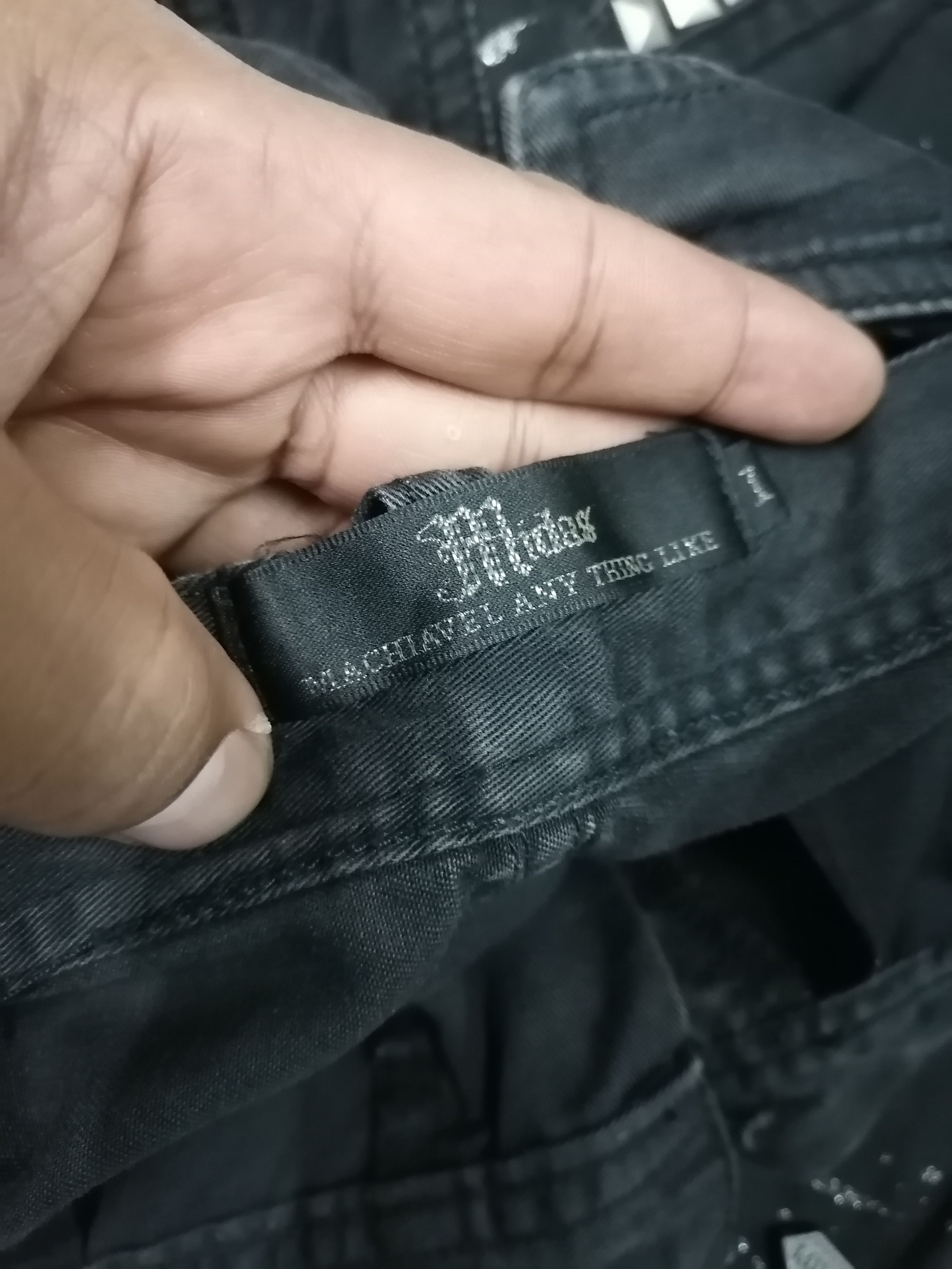 Japanese Brand Midas Studded Multipocket Splattered Bootcut Cargo Pants Size US 30 / EU 46 - 10 Thumbnail