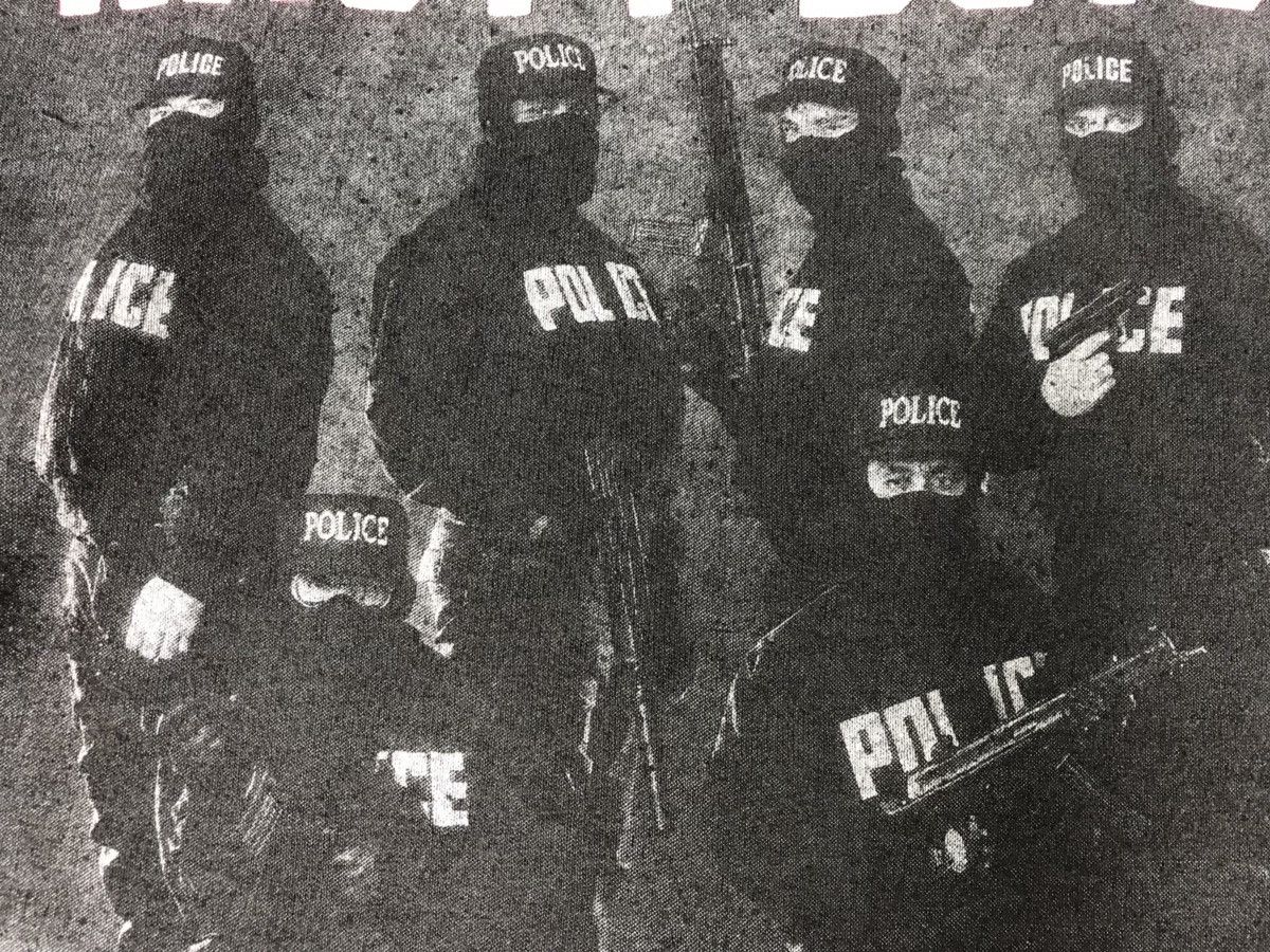 Vintage vintage 90s 1990 nasty boys big image police promo t-shirts Size US L / EU 52-54 / 3 - 4 Thumbnail