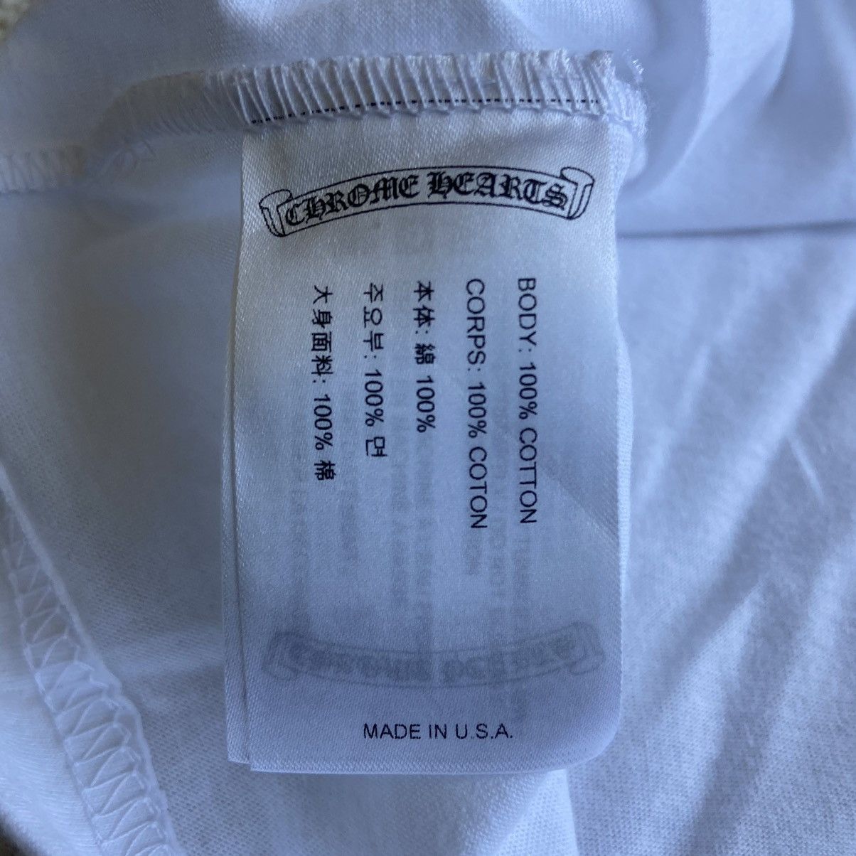 Chrome Hearts Chrome Hearts White Neck Logo T Shirt XXL Size US XXL / EU 58 / 5 - 7 Thumbnail