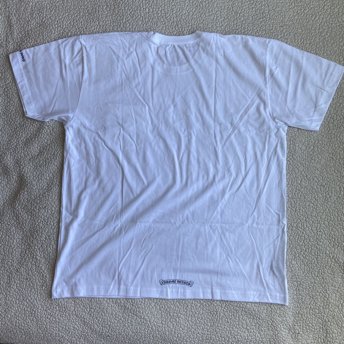 Chrome Hearts Chrome Hearts White Neck Logo T Shirt XXL Size US XXL / EU 58 / 5 - 2 Thumbnail