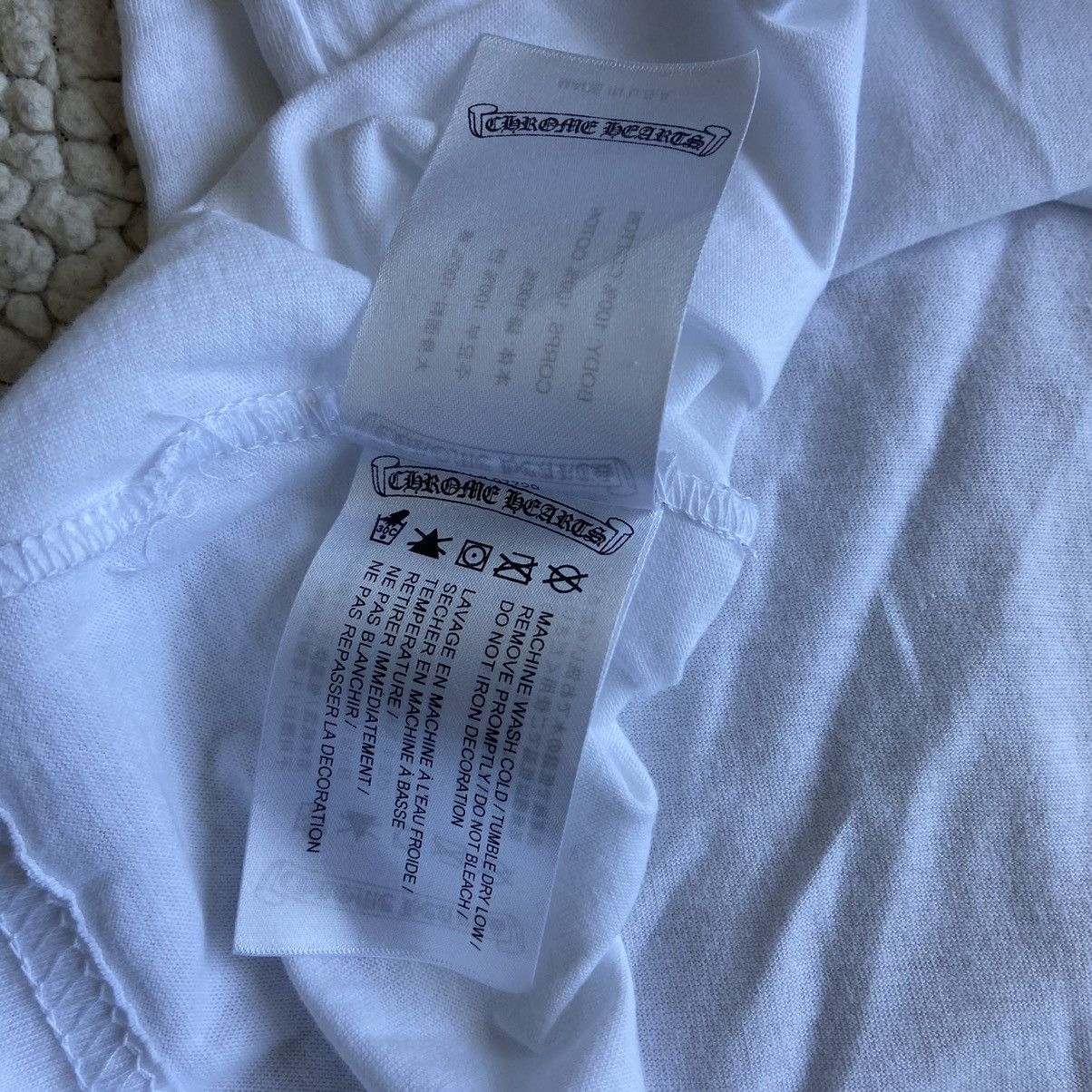 Chrome Hearts Chrome Hearts White Neck Logo T Shirt XXL Size US XXL / EU 58 / 5 - 8 Thumbnail