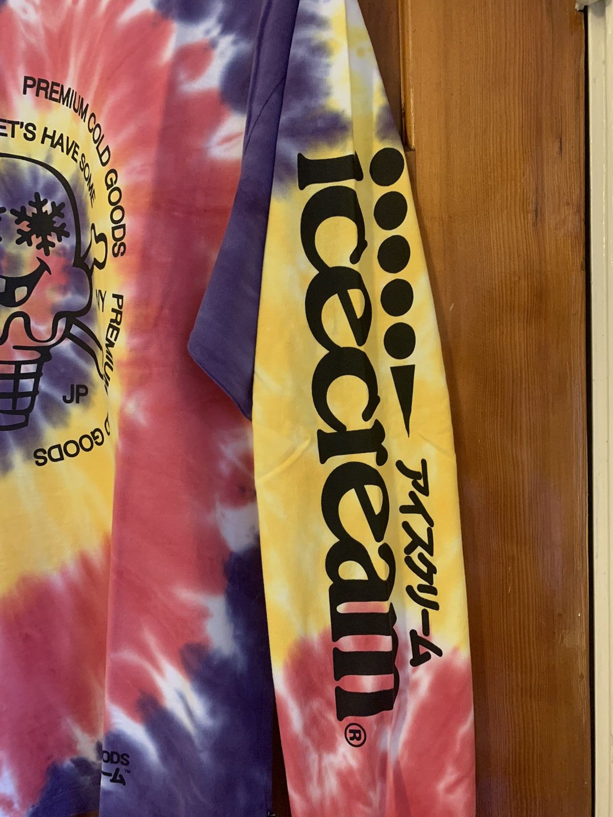 Billionaire Boys Club × Icecream × Pharrell *RARE* New Ice Cream TieDye All Over Print Long Sleeve Shirt Size US M / EU 48-50 / 2 - 5 Thumbnail