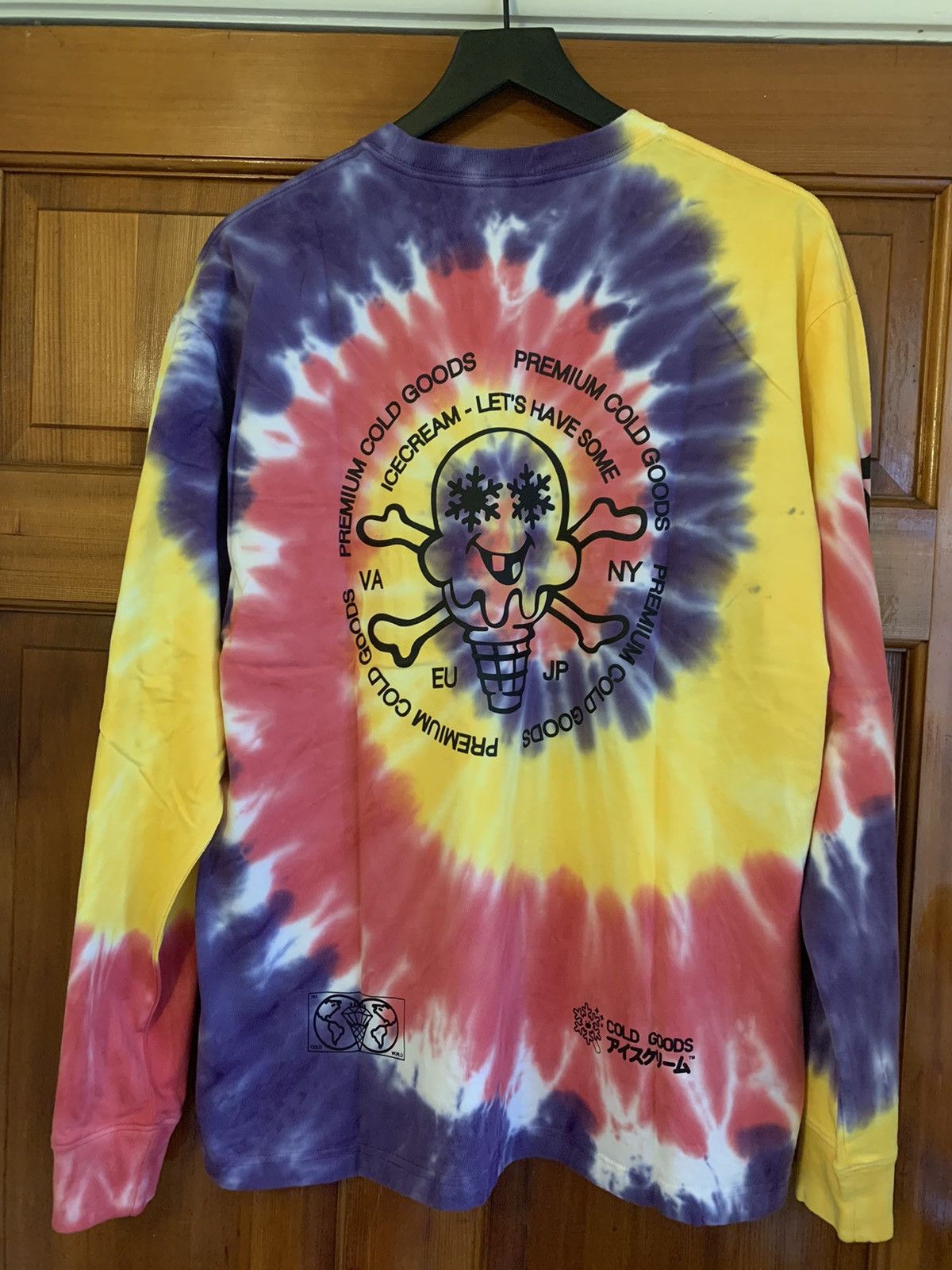 Billionaire Boys Club × Icecream × Pharrell *RARE* New Ice Cream TieDye All Over Print Long Sleeve Shirt Size US M / EU 48-50 / 2 - 2 Thumbnail