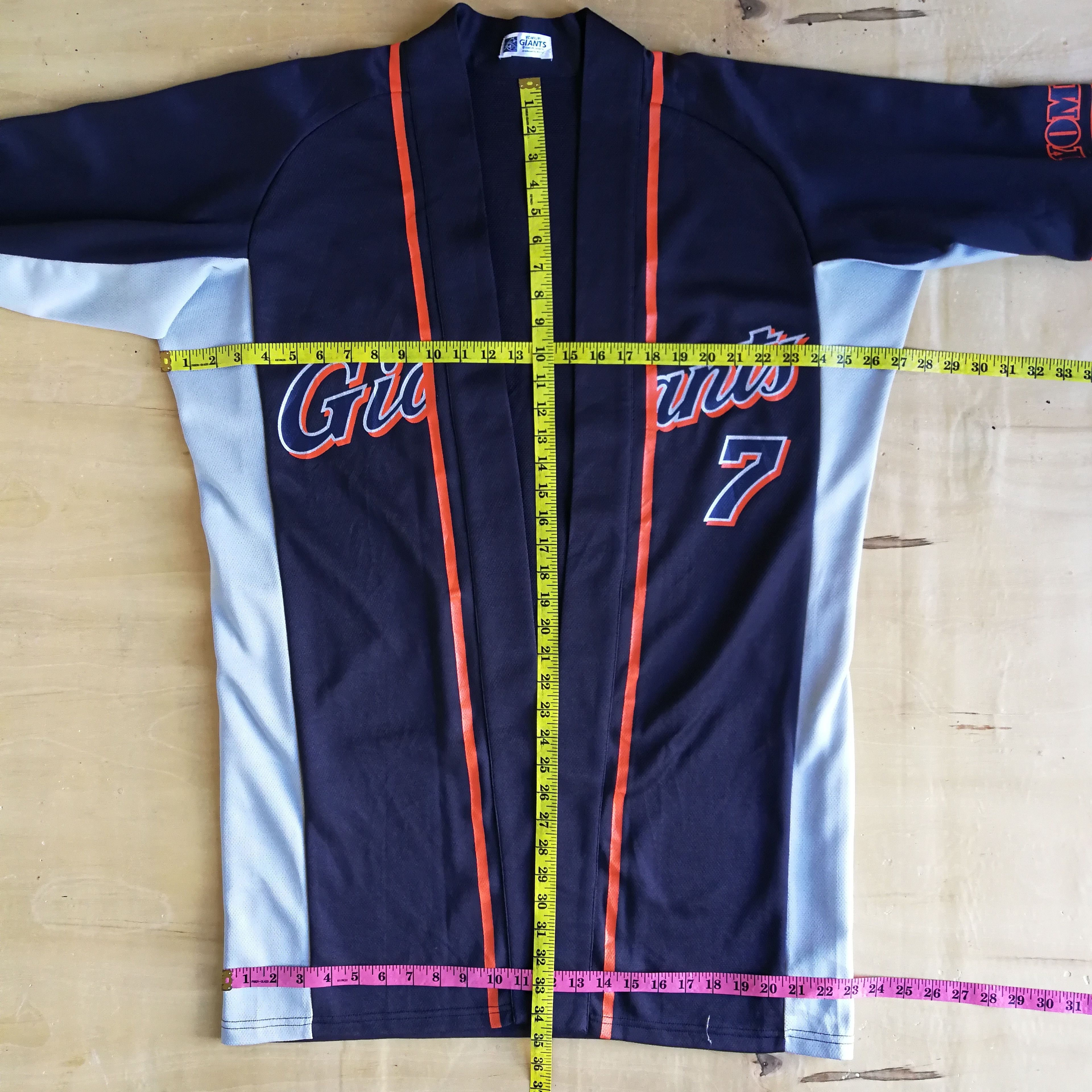 Japanese Brand × MLB Tokyo Yomiuri Giants Baseball Jersey 7 NIOKA Size US L / EU 52-54 / 3 - 11 Thumbnail
