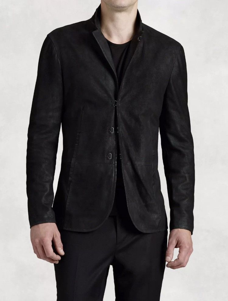 John Varvatos Goat suede hook and bar jacket 50 Size US M / EU 48-50 / 2 - 2 Thumbnail