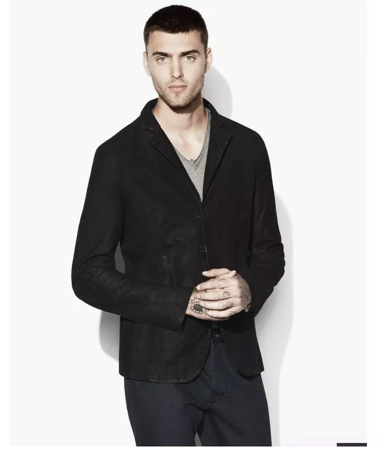John Varvatos Goat suede hook and bar jacket 50 Size US M / EU 48-50 / 2 - 3 Thumbnail