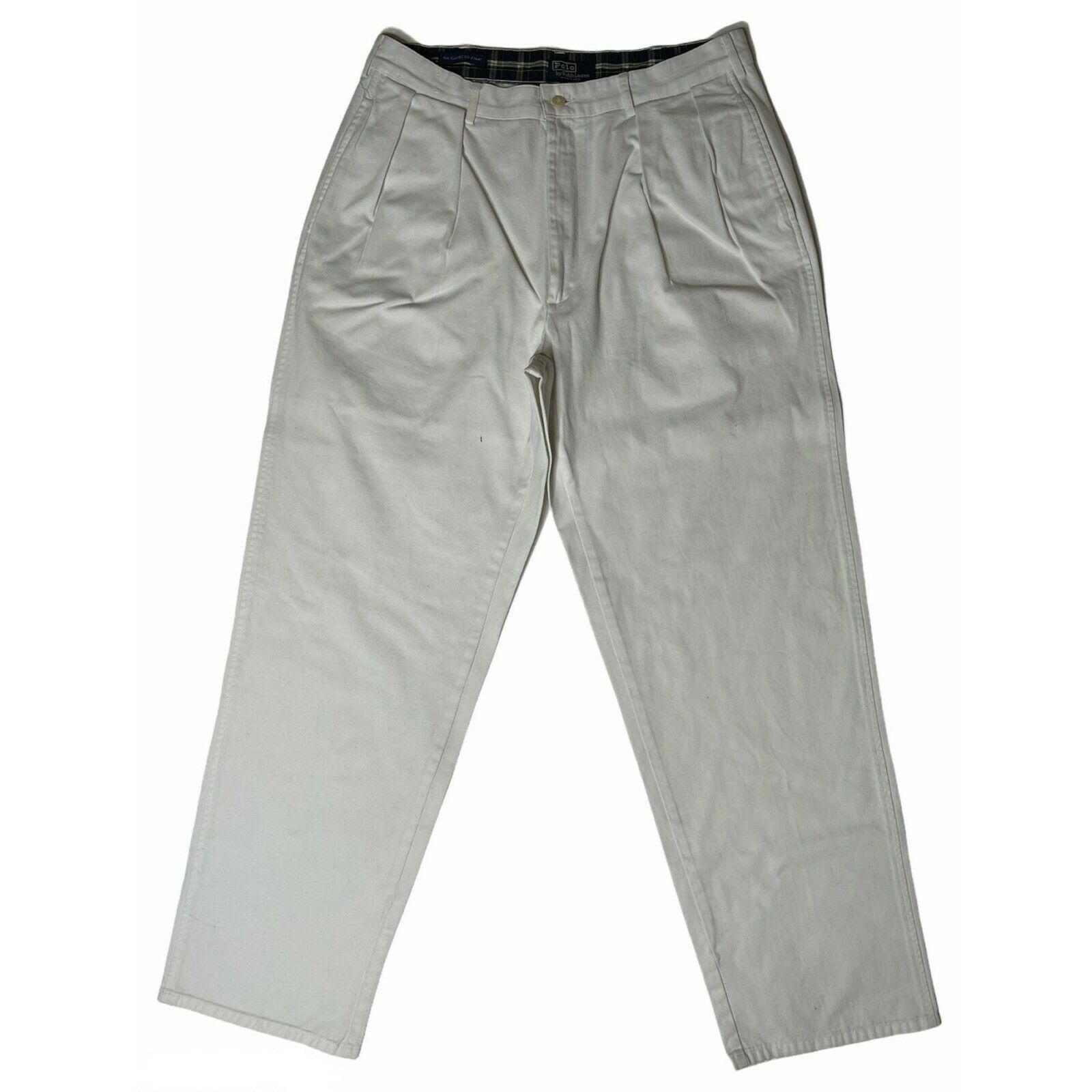 Polo Ralph Lauren Polo Ralph Lauren Mens White Pants Classic 35x32 ...