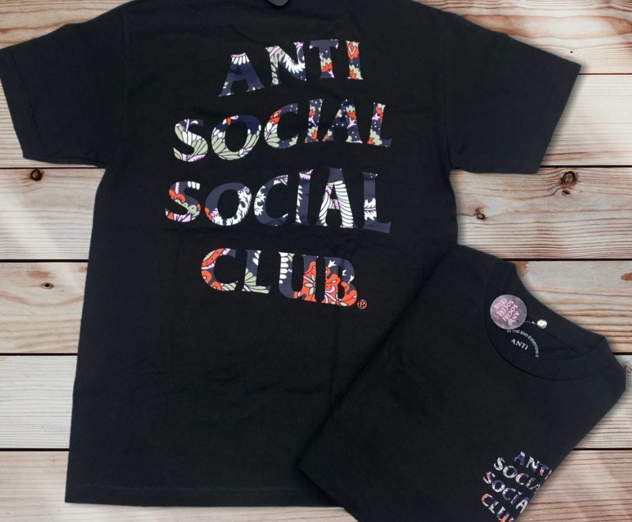 DS Anti Social Social Club Baika Black Tee ASSC New