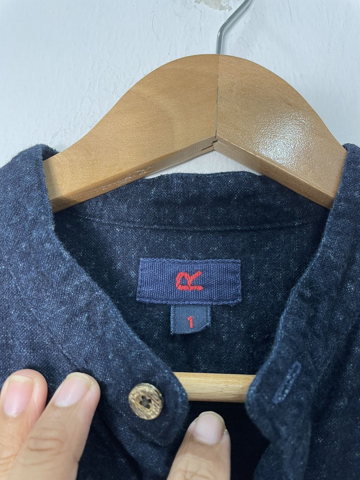 45rpm R by 45rpm Indigo Dyed Buttons Up Shirt Size US S / EU 44-46 / 1 - 4 Thumbnail