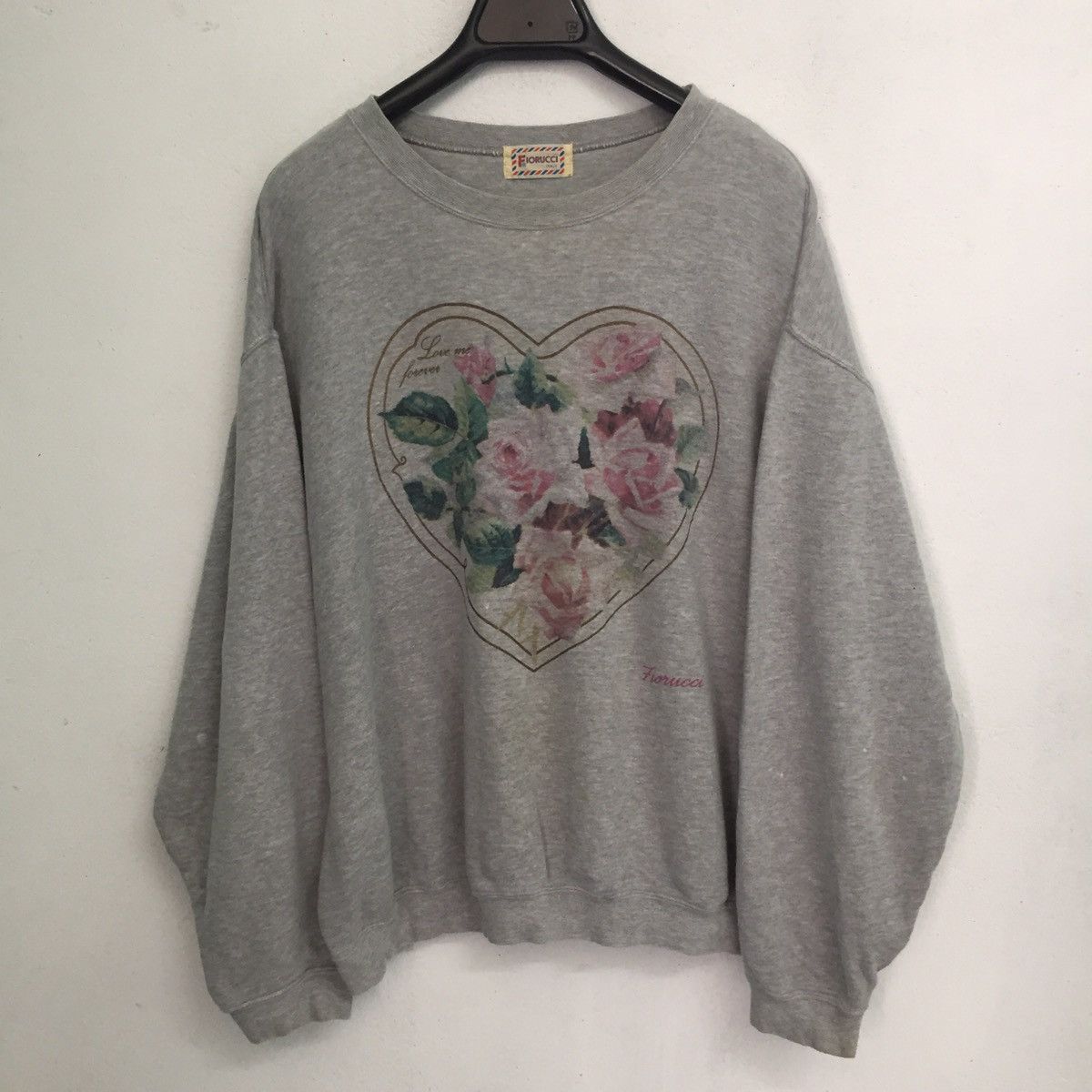Fiorucci Fiorucci Italy Love Me Forever Sweatshirt MADE IN JAPAN Size US M / EU 48-50 / 2 - 1 Thumbnail