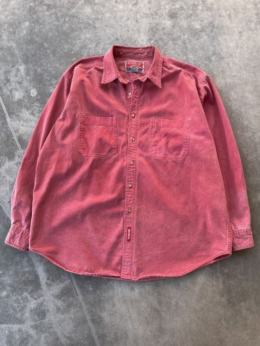Vintage Vintage 90’s Faded Red Marlboro Smoker’s Button Up | Grailed