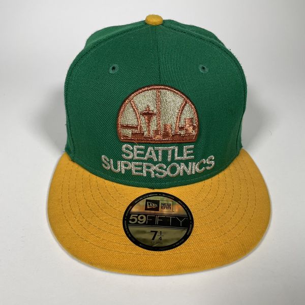 New Era HTF Seattle SuperSonics HWC New Era 59Fifty Hat 7 1/4 Grailed