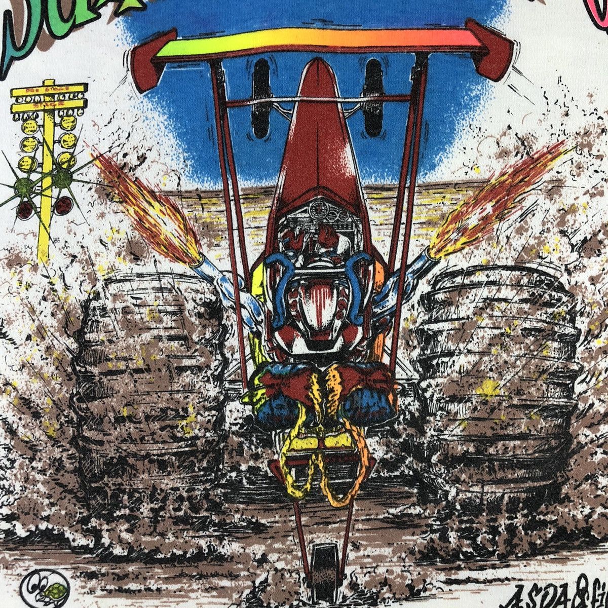 Vintage Sand Drag Race 1998 Laughlin Nevada Dragster Car Racing Tee Size US XL / EU 56 / 4 - 6 Thumbnail