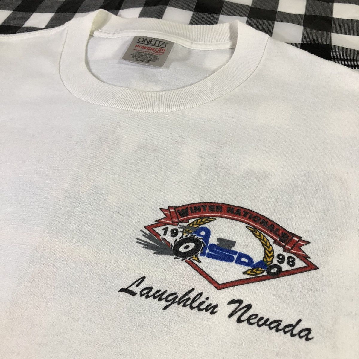 Vintage Sand Drag Race 1998 Laughlin Nevada Dragster Car Racing Tee Size US XL / EU 56 / 4 - 3 Thumbnail