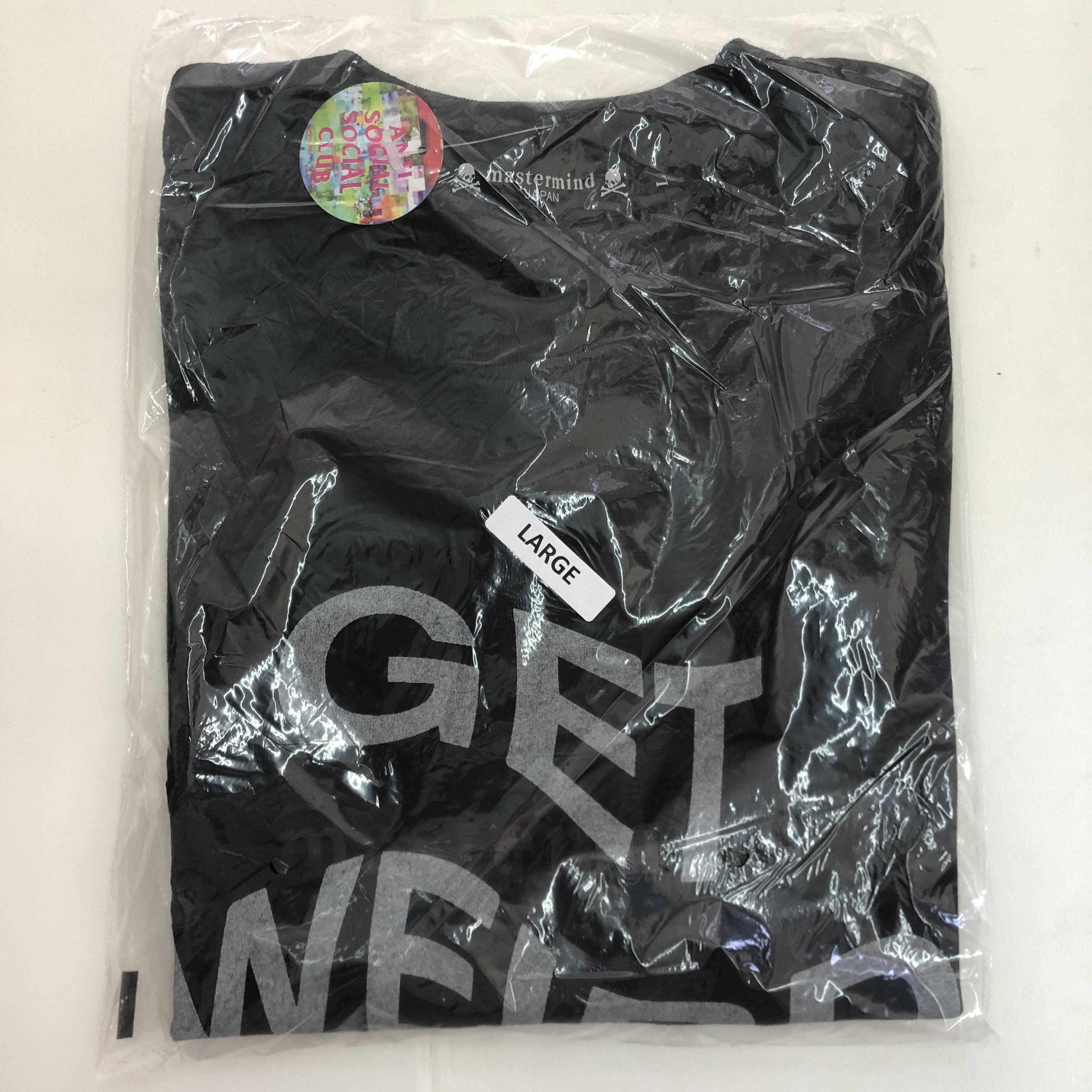 Anti Social Social Club × Mastermind Japan DS Mastermind X ASSC 3M Reflective Get Weird Black Tee BAPE Size US L / EU 52-54 / 3 - 2 Thumbnail