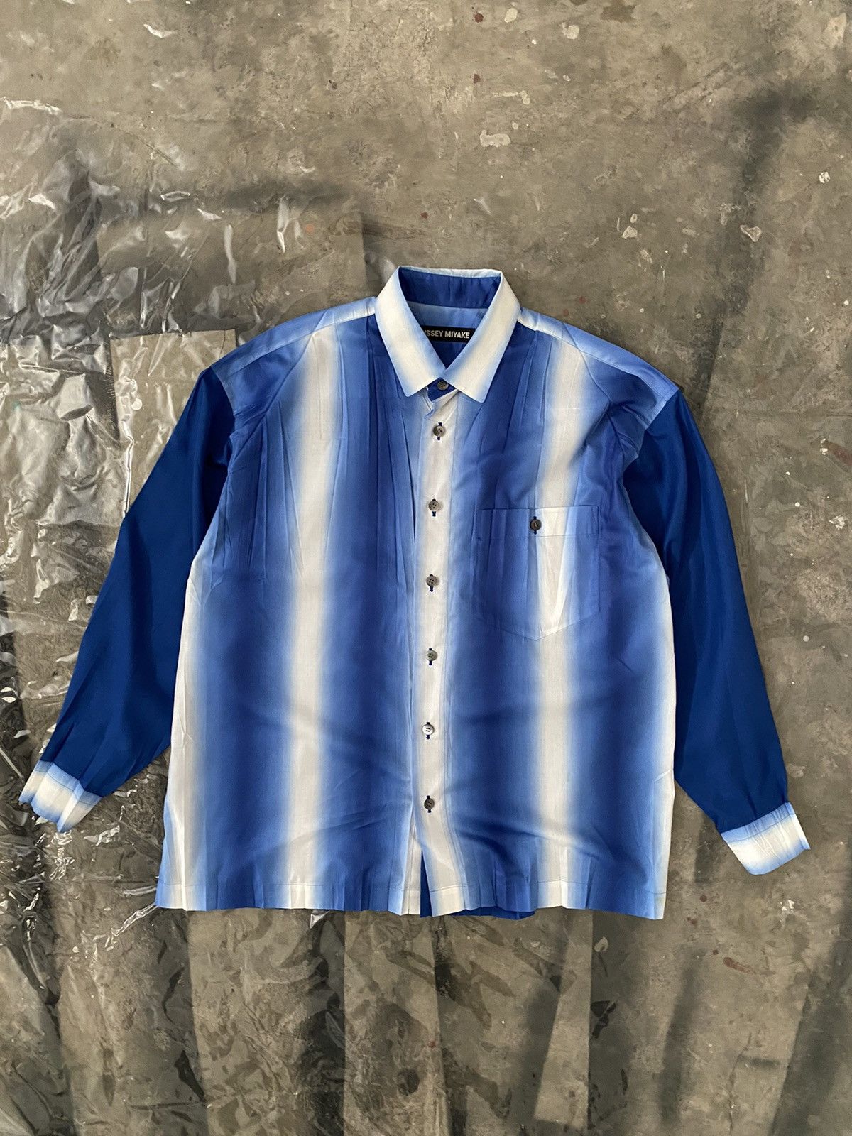 Issey Miyake × Japanese Brand 10ss issey miyake men sky blue