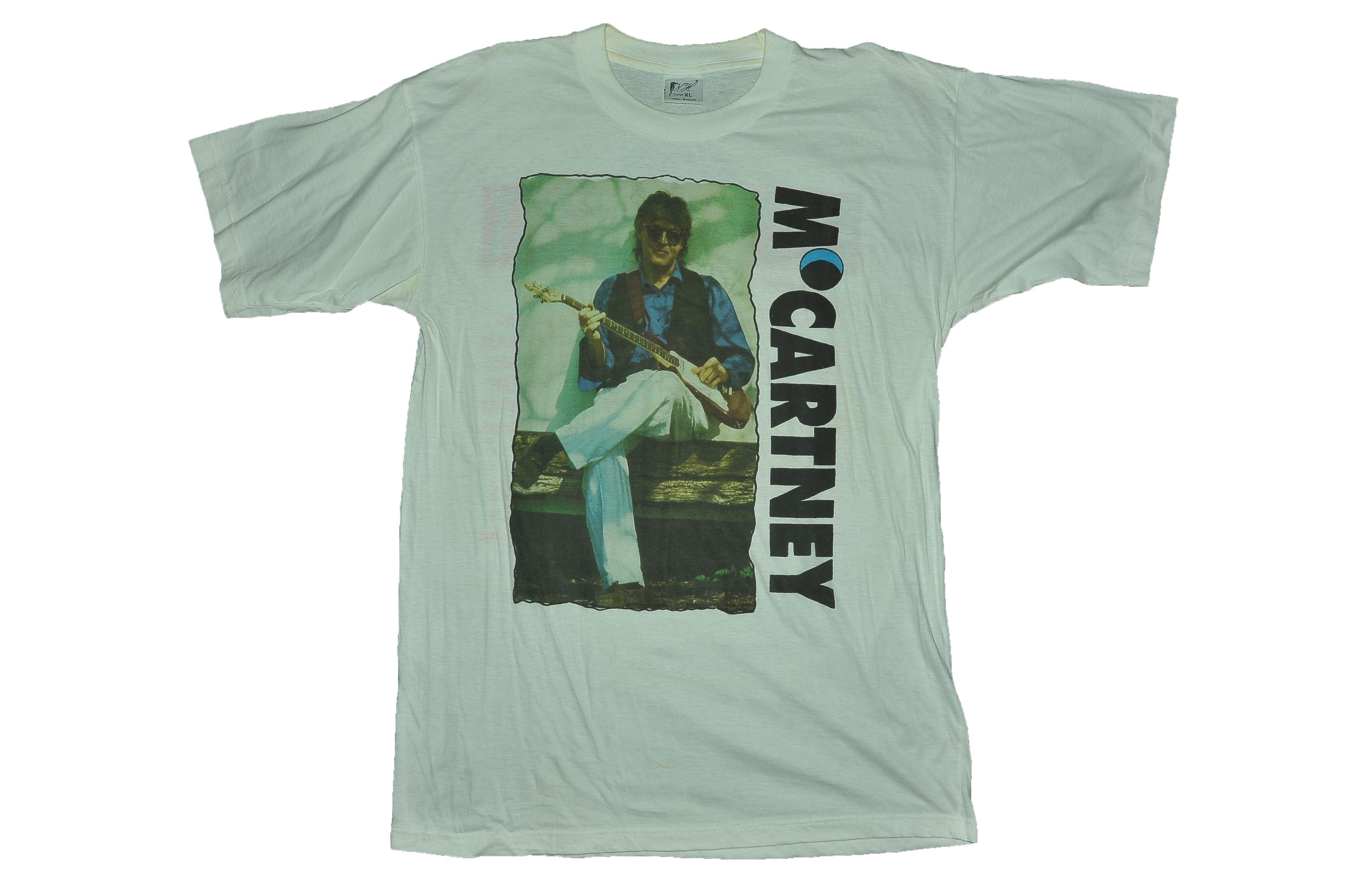 Vintage Vintage 90s Paul Mccartney The New World Tour t-shirt Size US XL / EU 56 / 4 - 1 Thumbnail