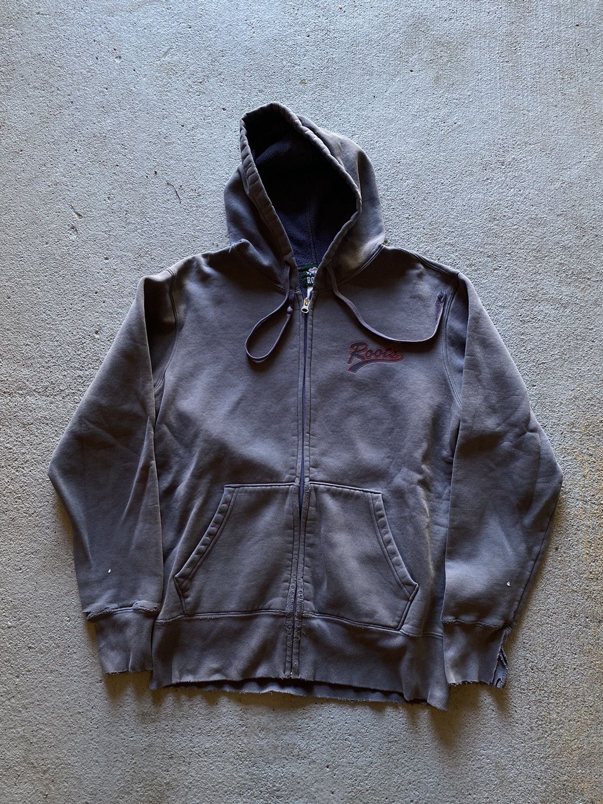 Roots × Vintage 1990s Roots Zip Up Hoodie | Grailed