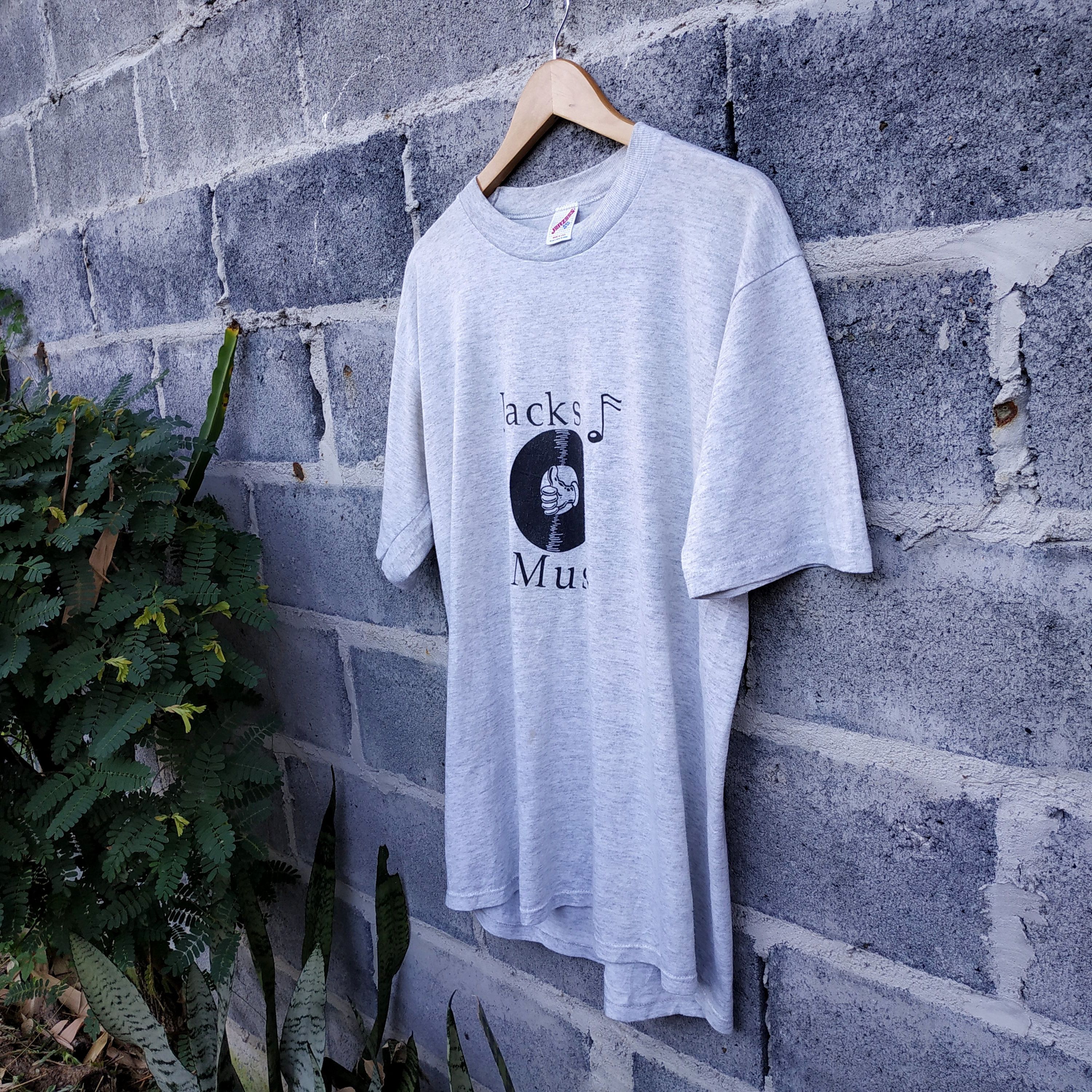 Vintage Vintage 80s Jack Music Vinyl Disc T-Shirt Sz 2XL Size US XXL / EU 58 / 5 - 7 Thumbnail