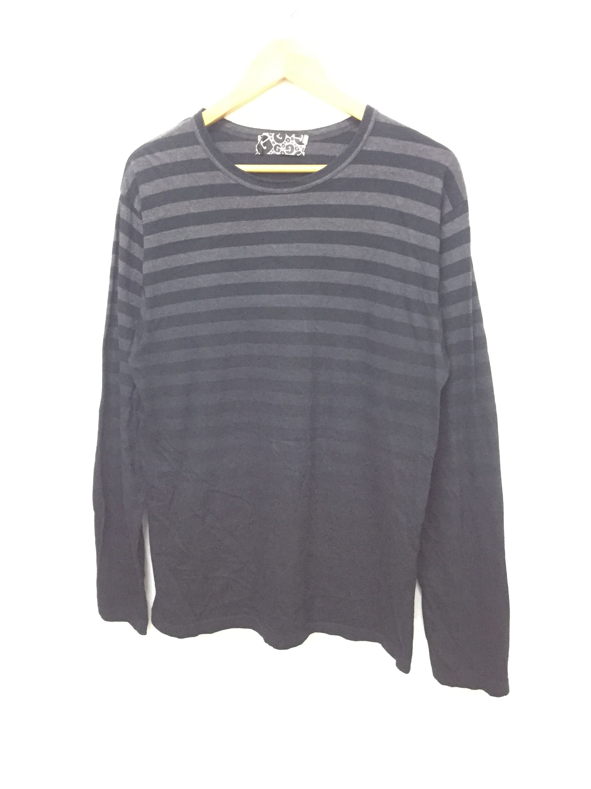 image of Gomme Homme By Maki Hiroshige Atelier Gradient Stripe in Black, Men's (Size Medium)