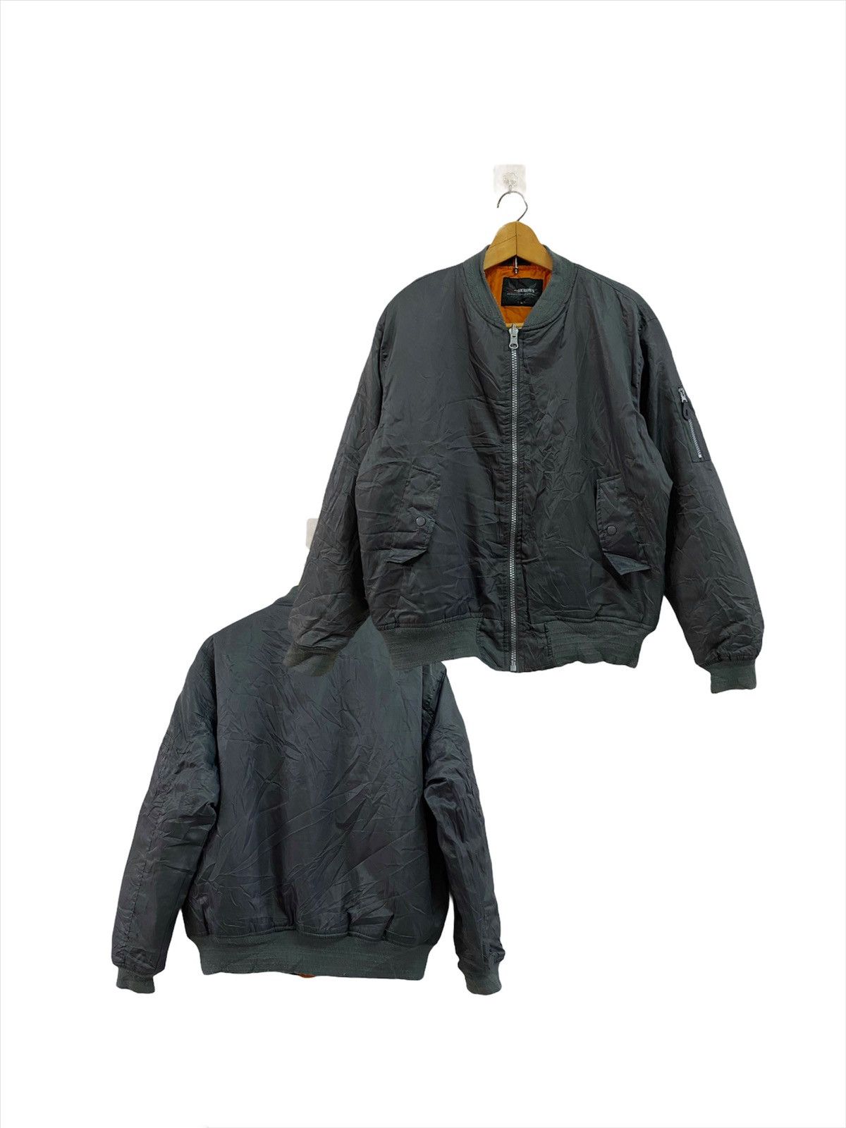 Vintage Red Arrow Distressed Grey Sun Faded Bomber Jackets Size US L / EU 52-54 / 3 - 1 Thumbnail