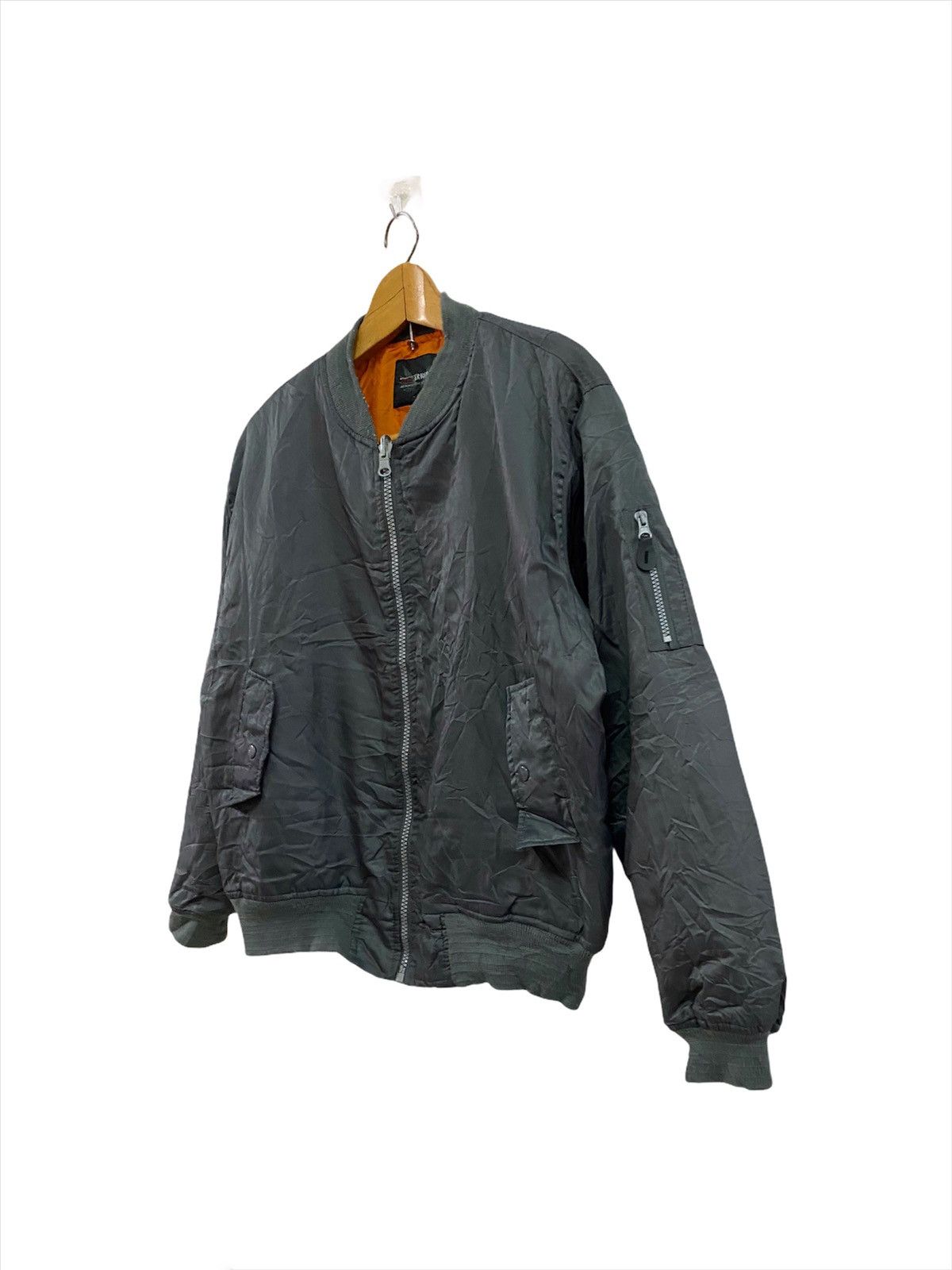 Vintage Red Arrow Distressed Grey Sun Faded Bomber Jackets Size US L / EU 52-54 / 3 - 7 Thumbnail