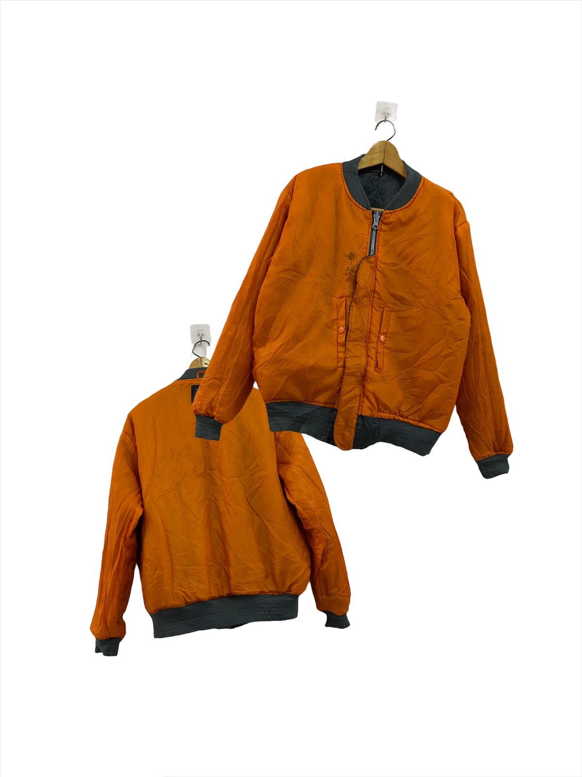 Vintage Red Arrow Distressed Grey Sun Faded Bomber Jackets Size US L / EU 52-54 / 3 - 2 Thumbnail