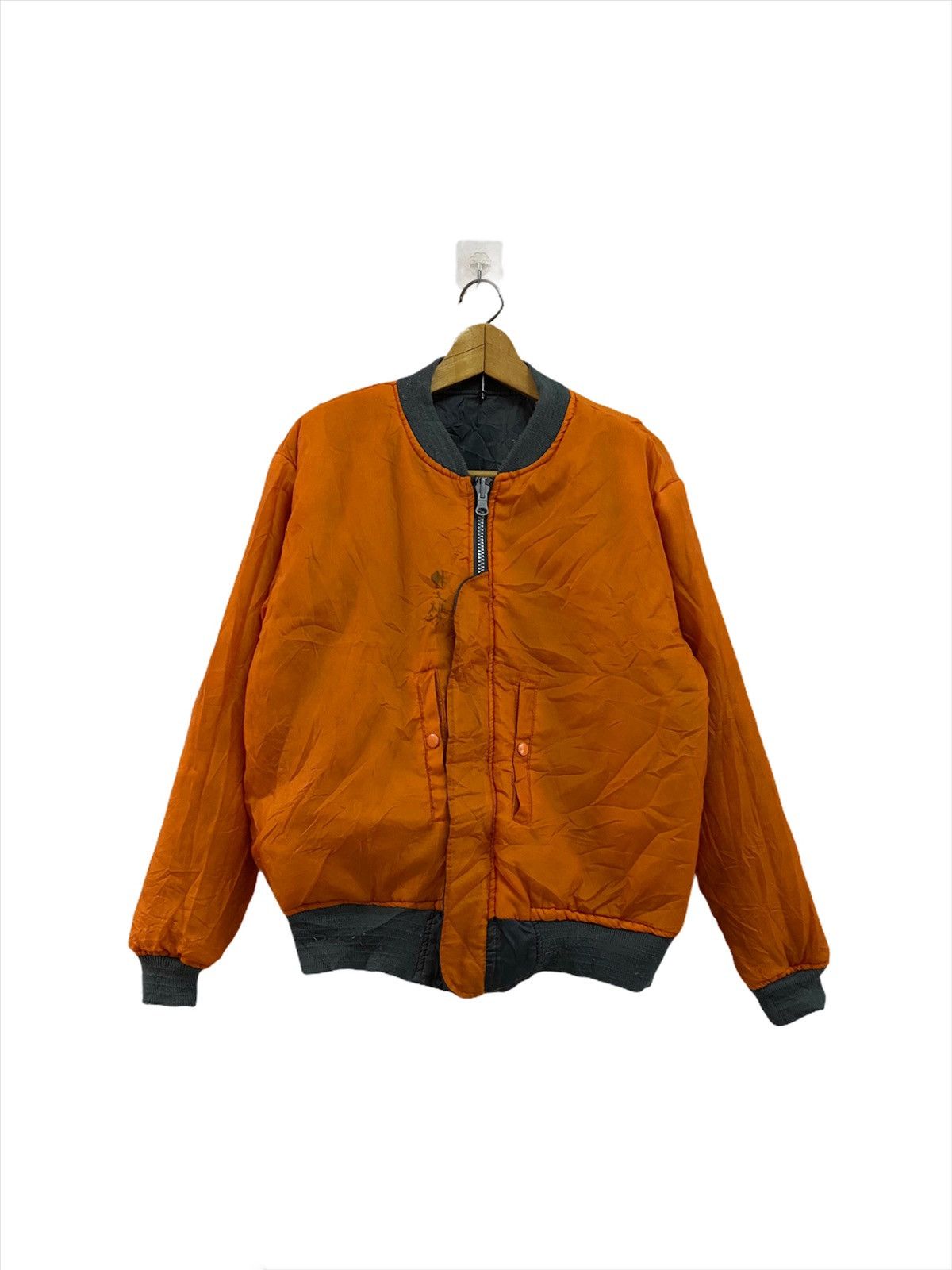 Vintage Red Arrow Distressed Grey Sun Faded Bomber Jackets Size US L / EU 52-54 / 3 - 5 Thumbnail