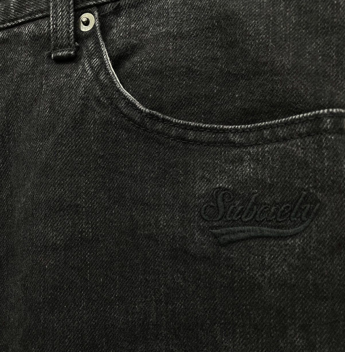 Japanese Brand FOG Style Vintage SUBCIETY Crash Knee Slim Fit Denim Size US 33 - 8 Thumbnail