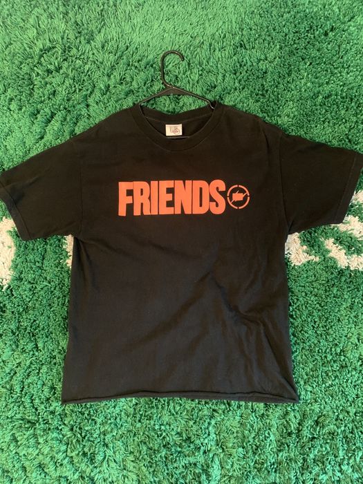 Vlone Vlone x Fragment Design Friends Collab Tee black Grailed