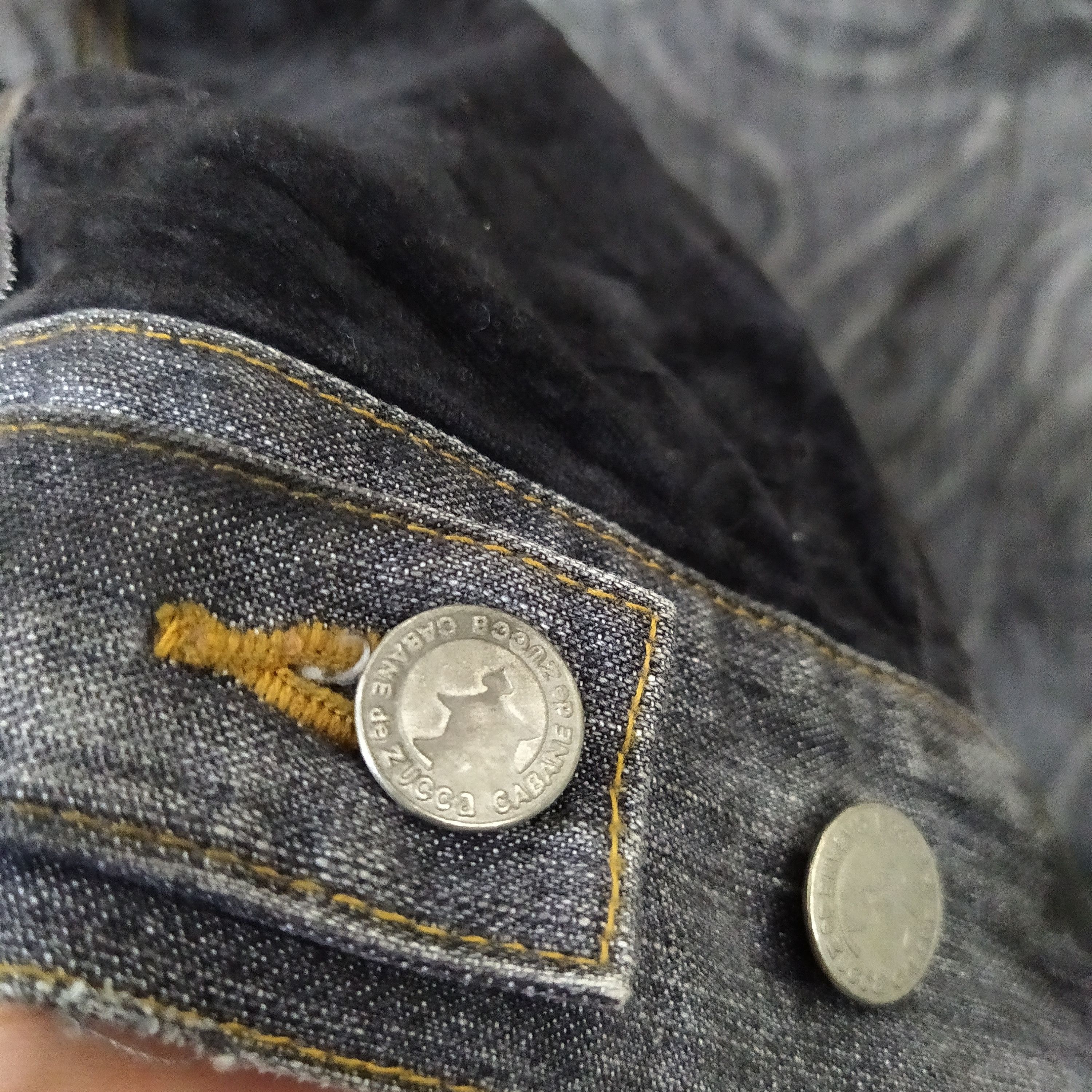 CABANE de ZUCCa CABANE de ZUCCA DENIM DISTRESSED JACKET (D11) Size US S / EU 44-46 / 1 - 6 Thumbnail
