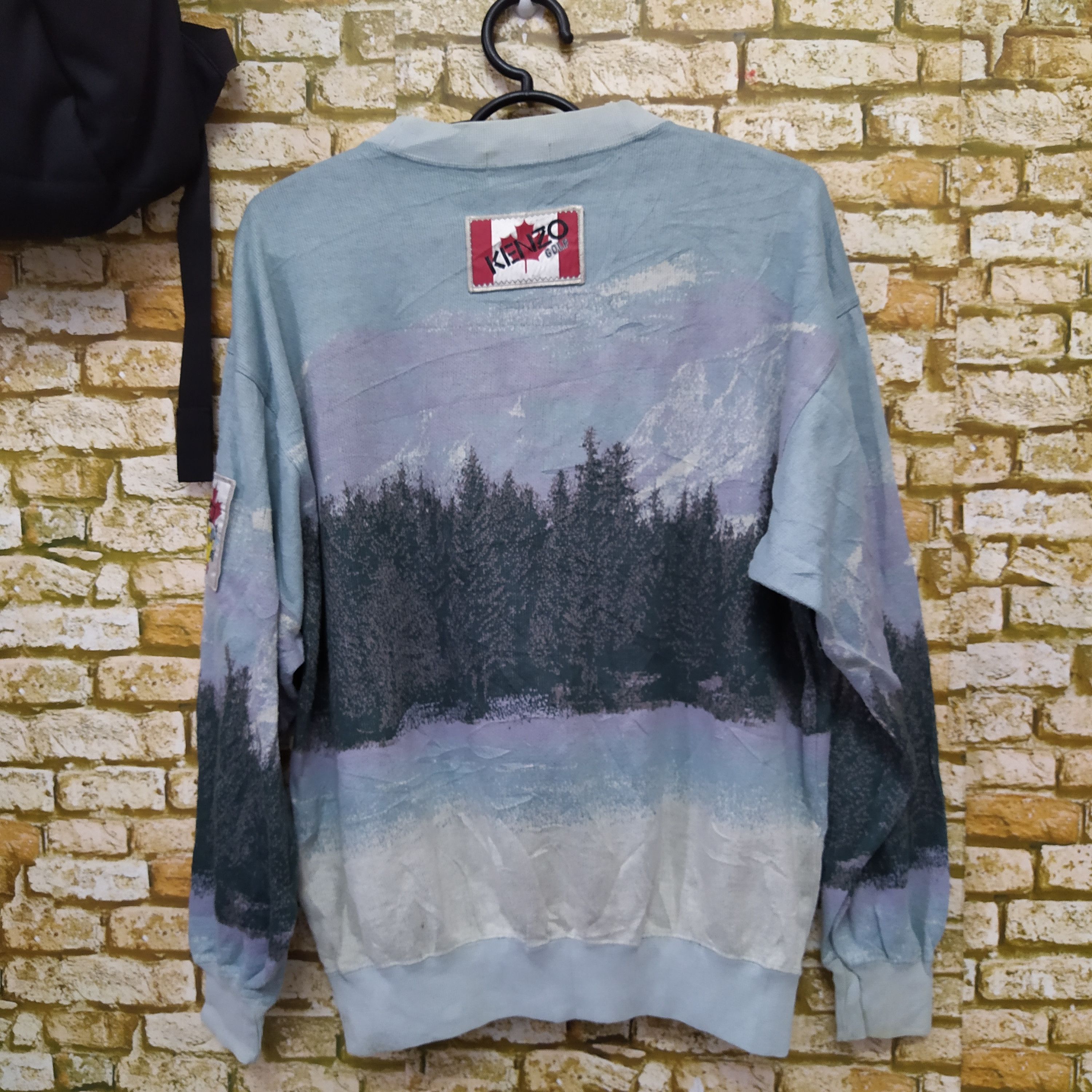 Kenzo × Vintage KENZO SCENERY KNITWEAR (D13) Size US L / EU 52-54 / 3 - 5 Thumbnail