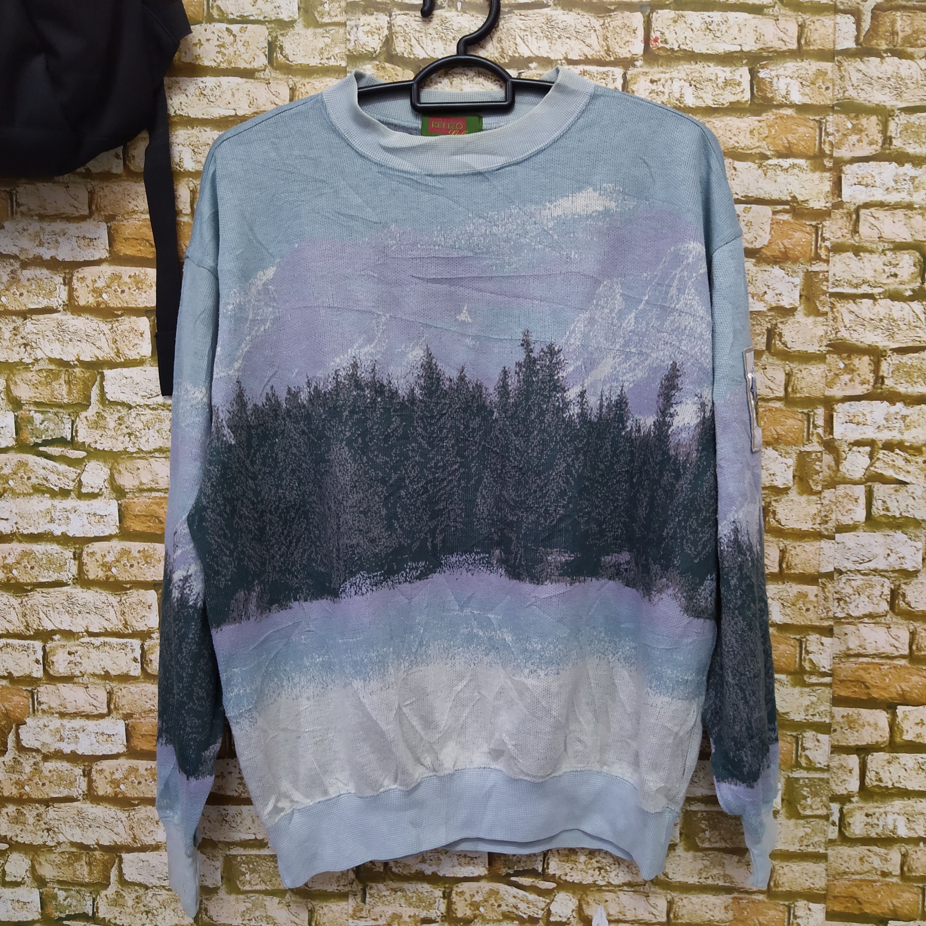 Kenzo × Vintage KENZO SCENERY KNITWEAR (D13) Size US L / EU 52-54 / 3 - 1 Thumbnail