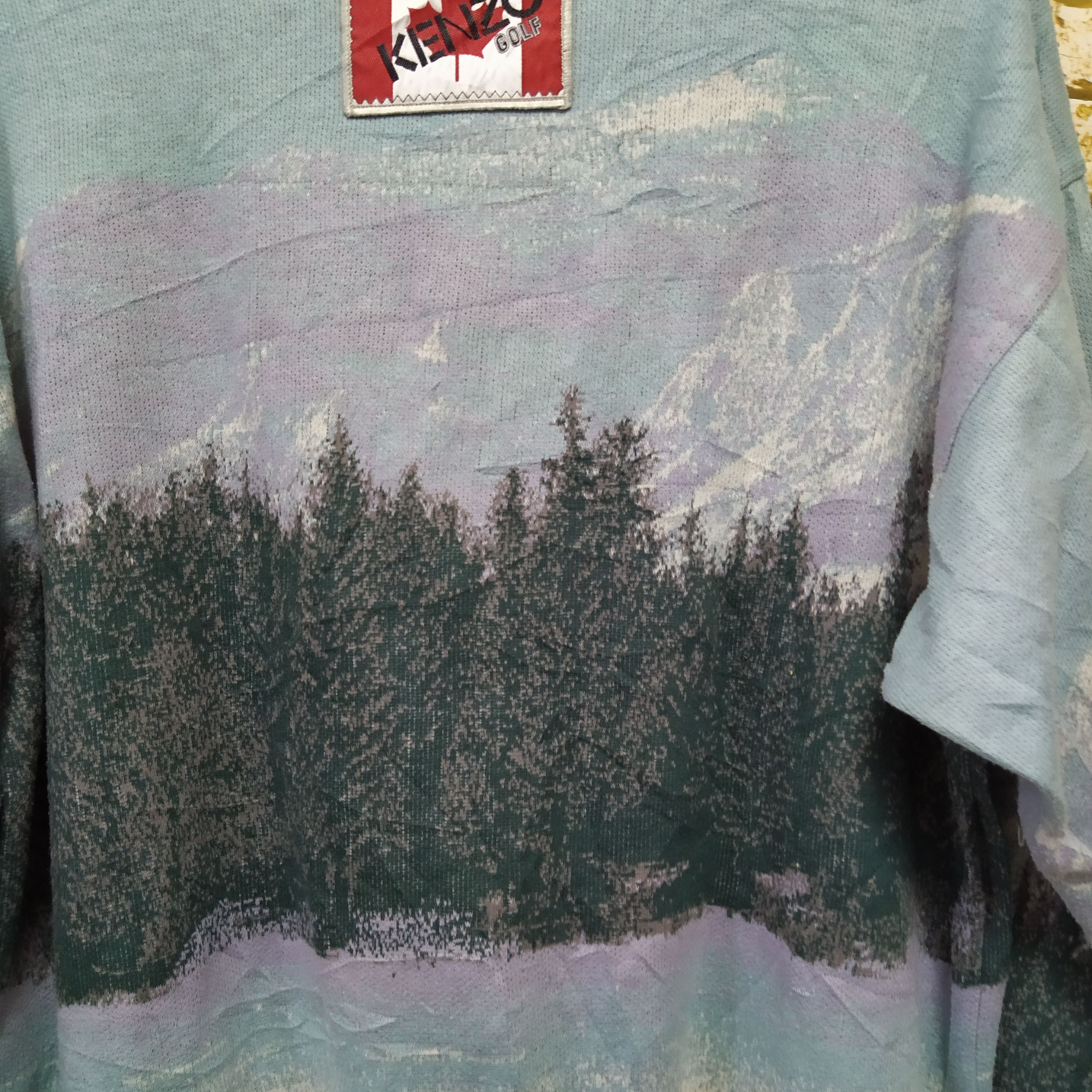 Kenzo × Vintage KENZO SCENERY KNITWEAR (D13) Size US L / EU 52-54 / 3 - 7 Thumbnail