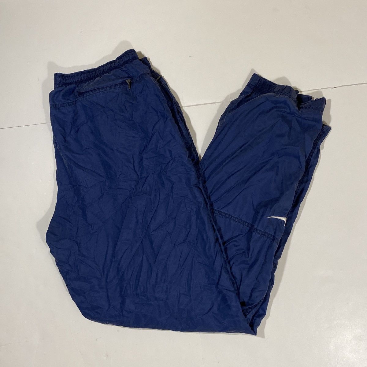 Nike × Vintage Vintage Nike Track Pants Navy Size US 34 / EU 50 - 1 Thumbnail